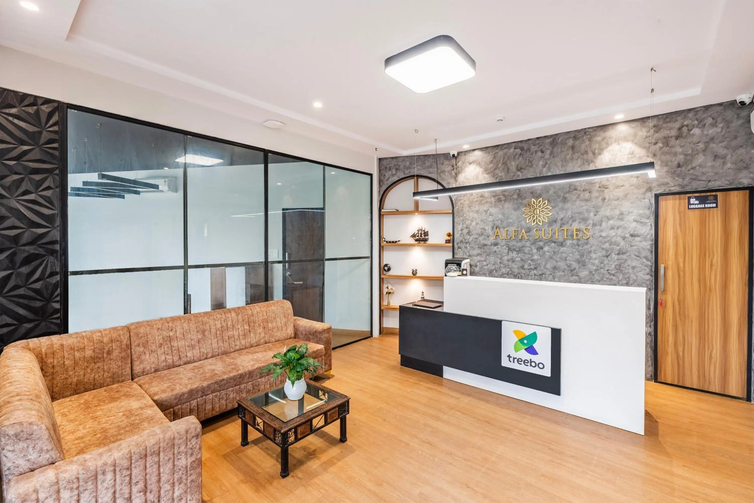 Lobby or reception in Treebo Alfa Suites