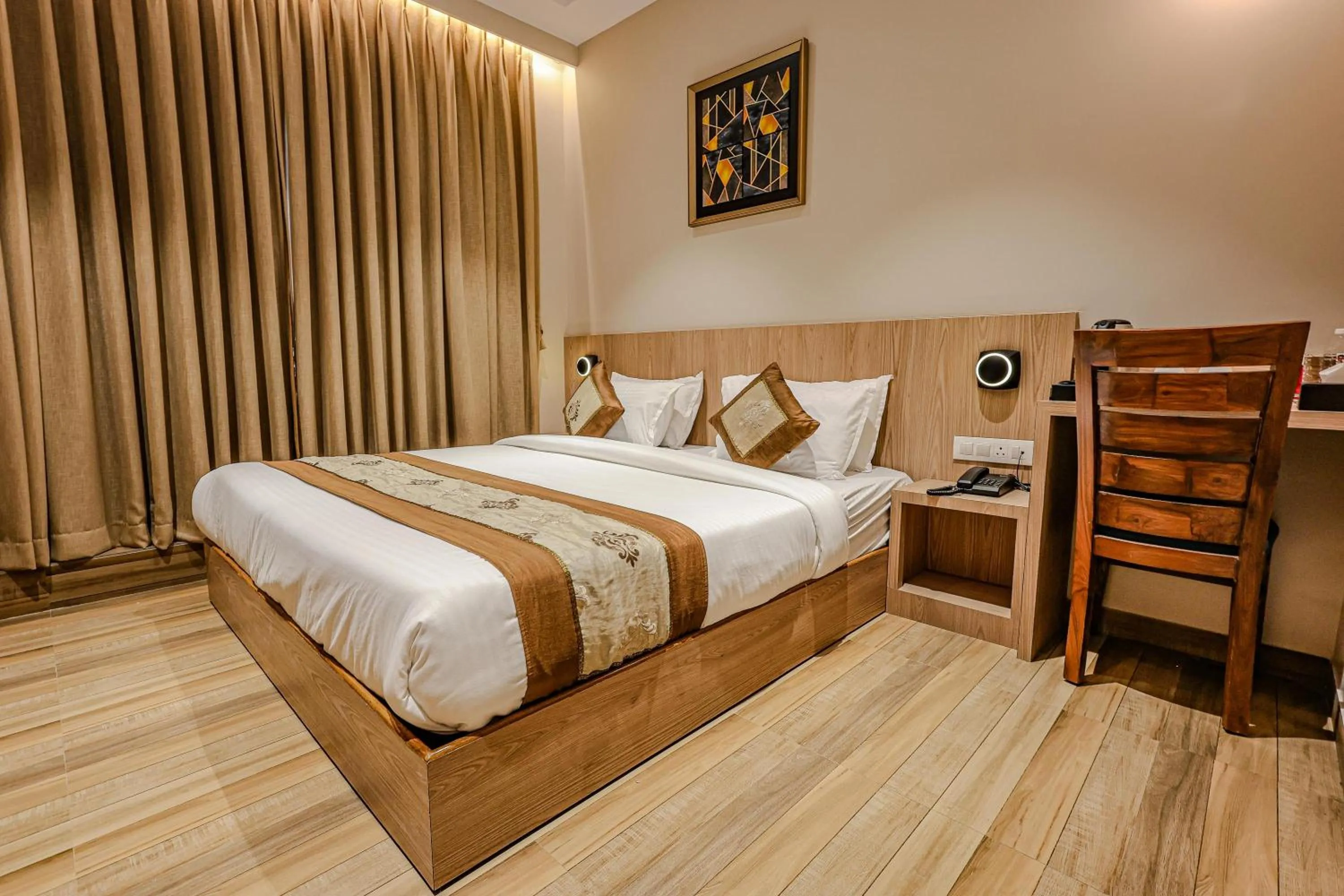 Bed in Hotel Alfa Suites