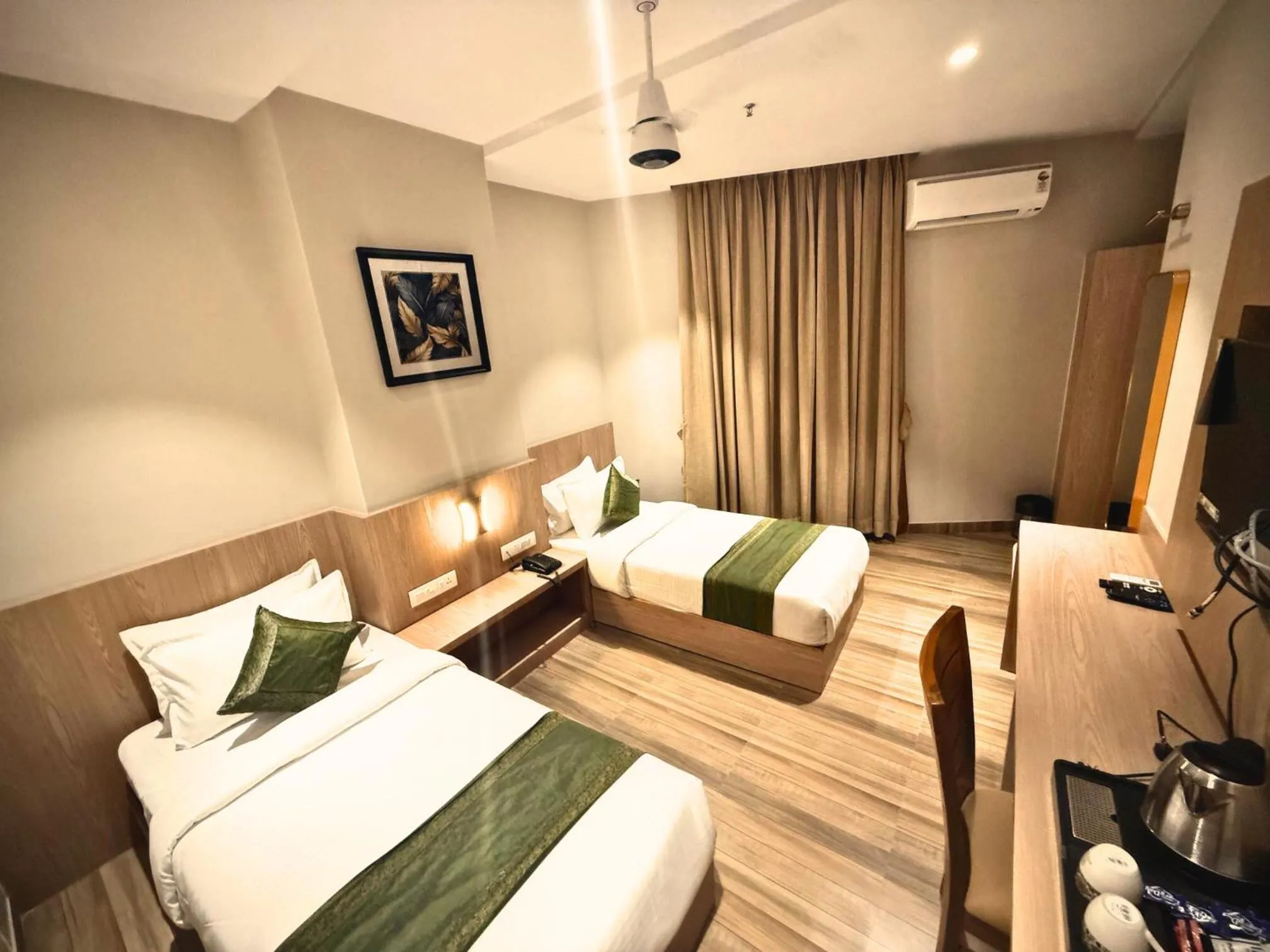 Bed in Hotel Alfa Suites