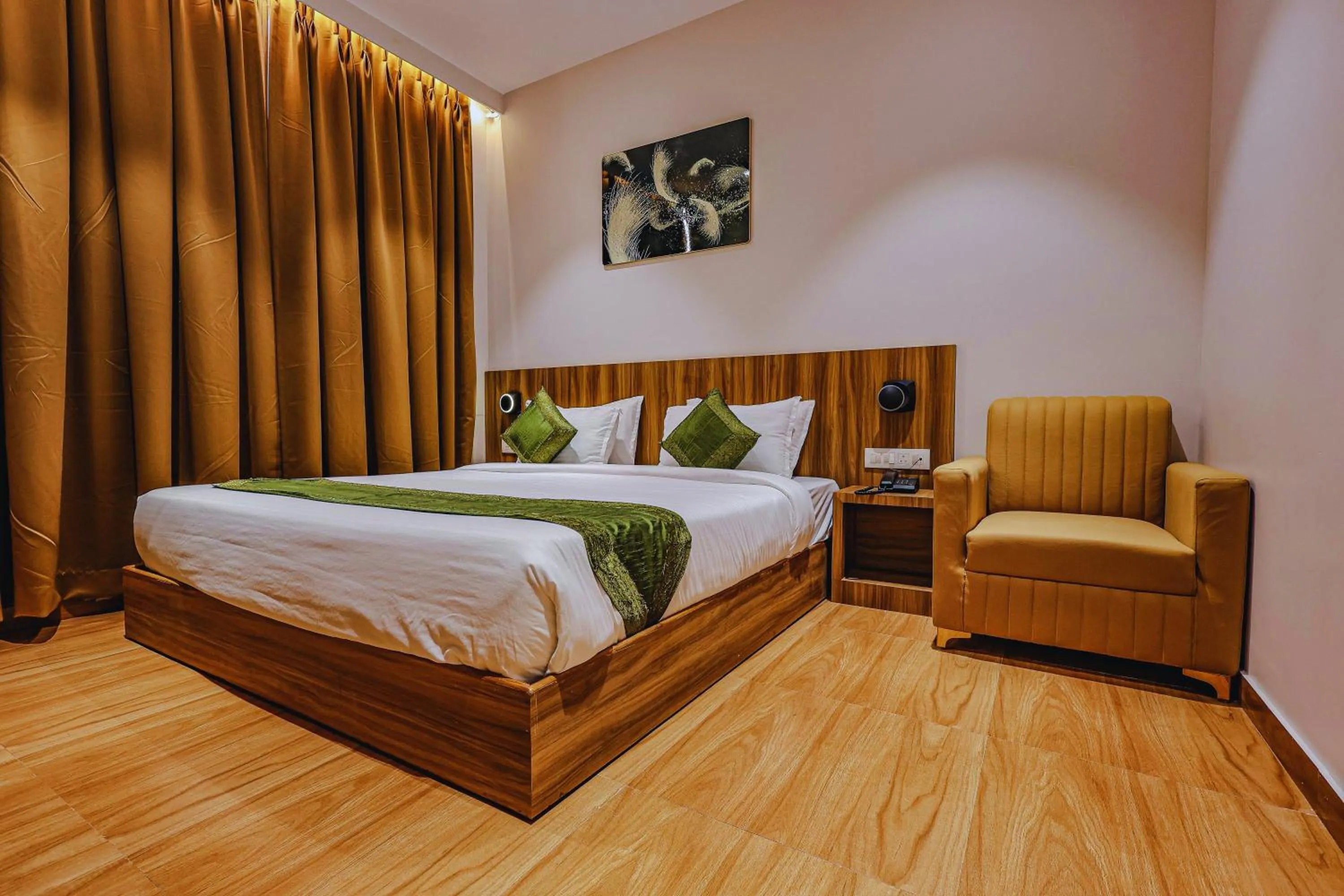Bed in Hotel Alfa Suites