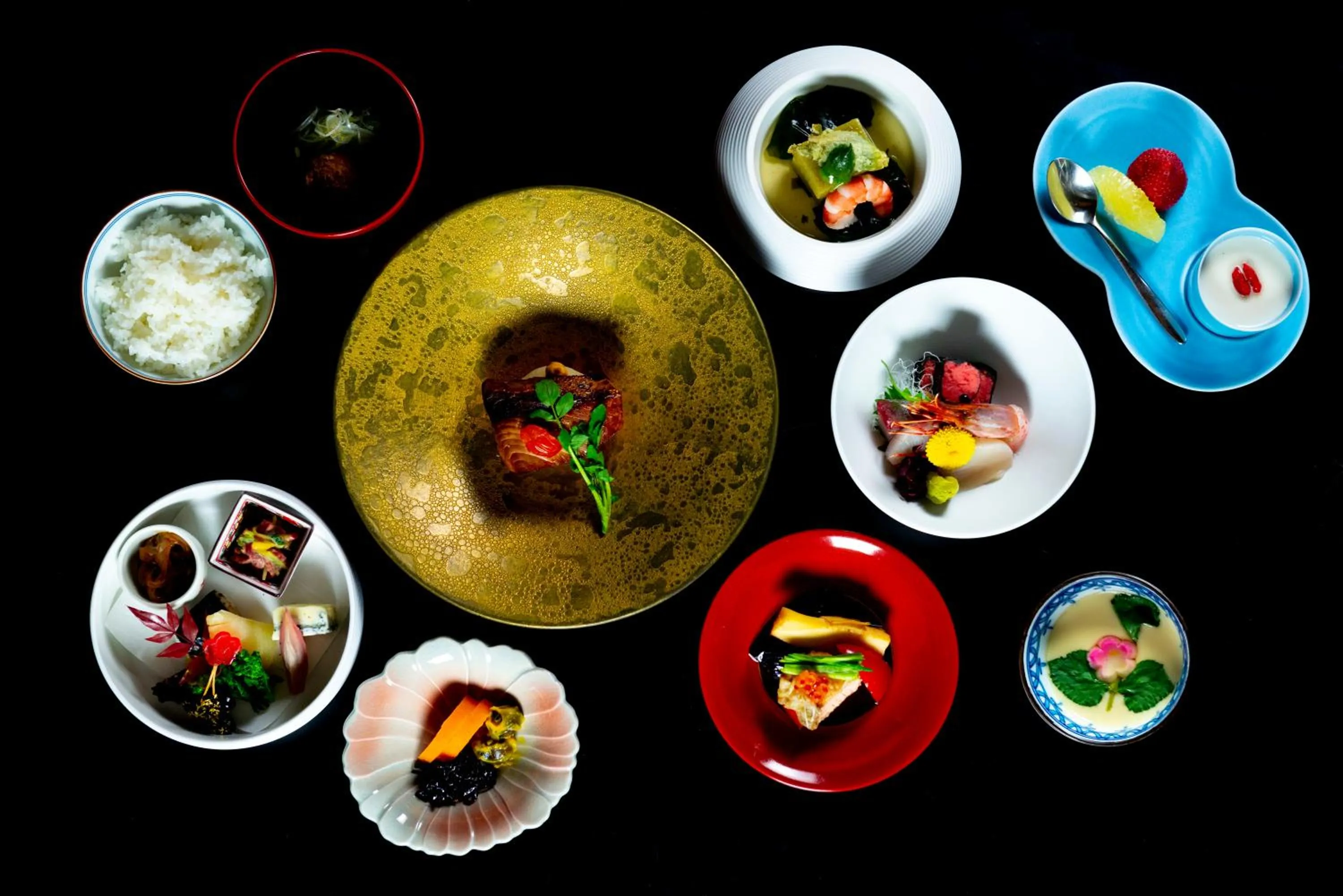 Dinner in Yoshiike Ryokan