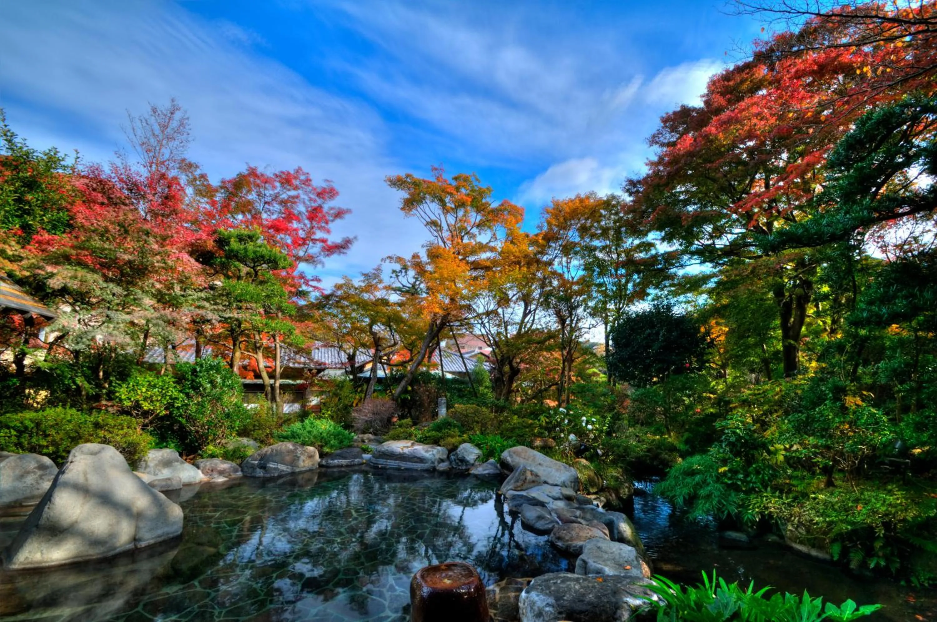 Hot Spring Bath in Yoshiike Ryokan