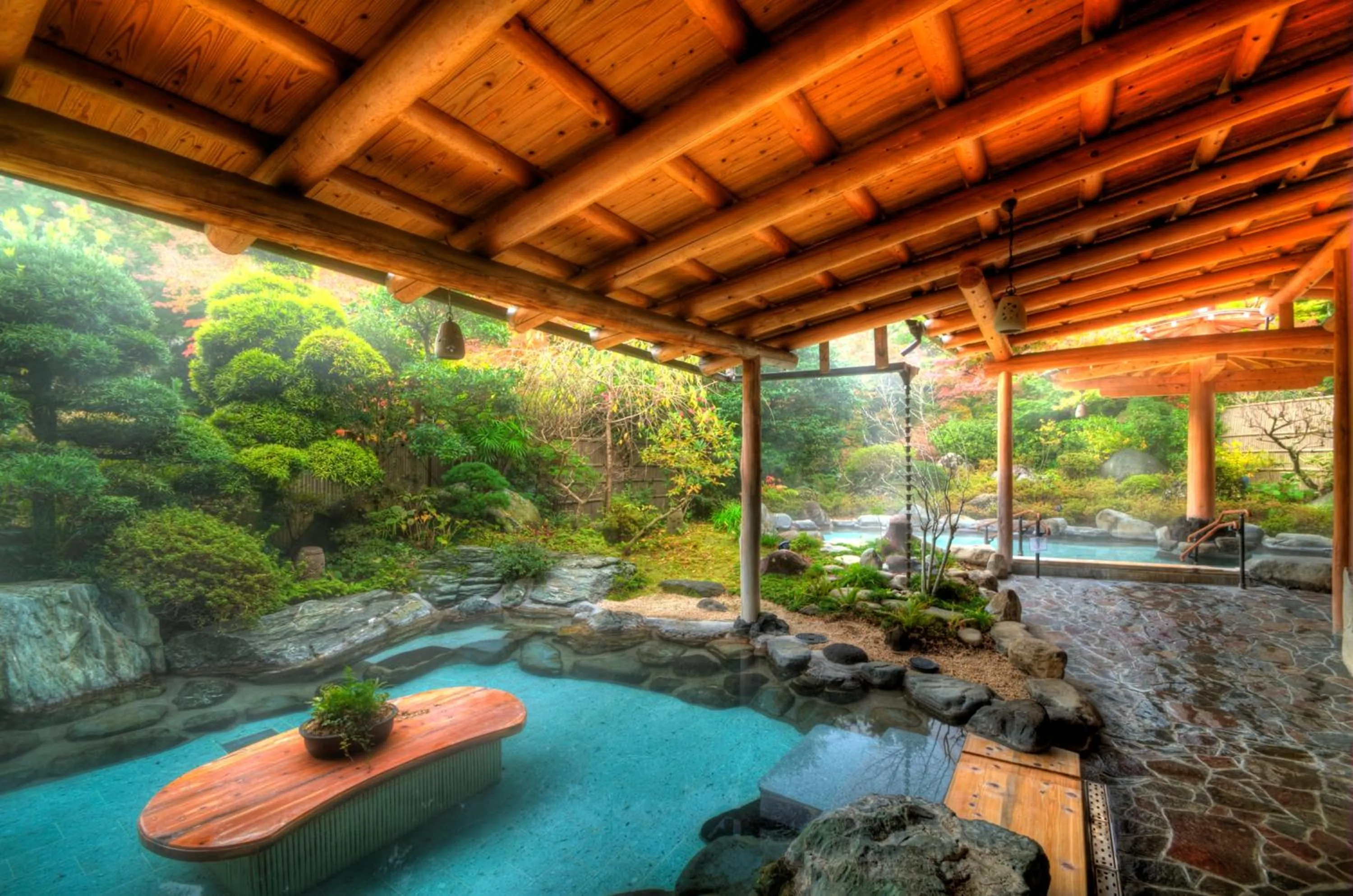 Hot Spring Bath in Yoshiike Ryokan