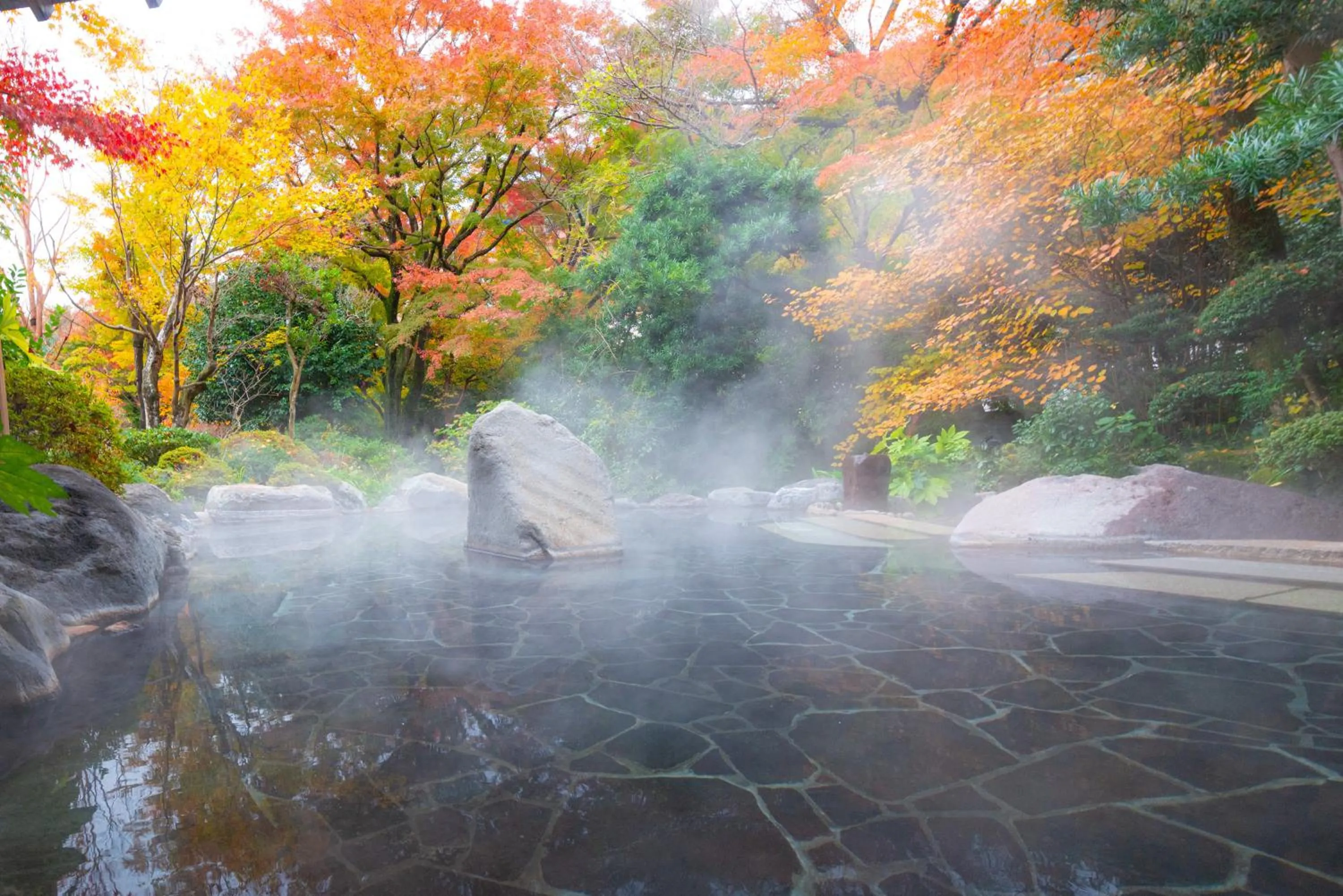Hot Spring Bath in Yoshiike Ryokan