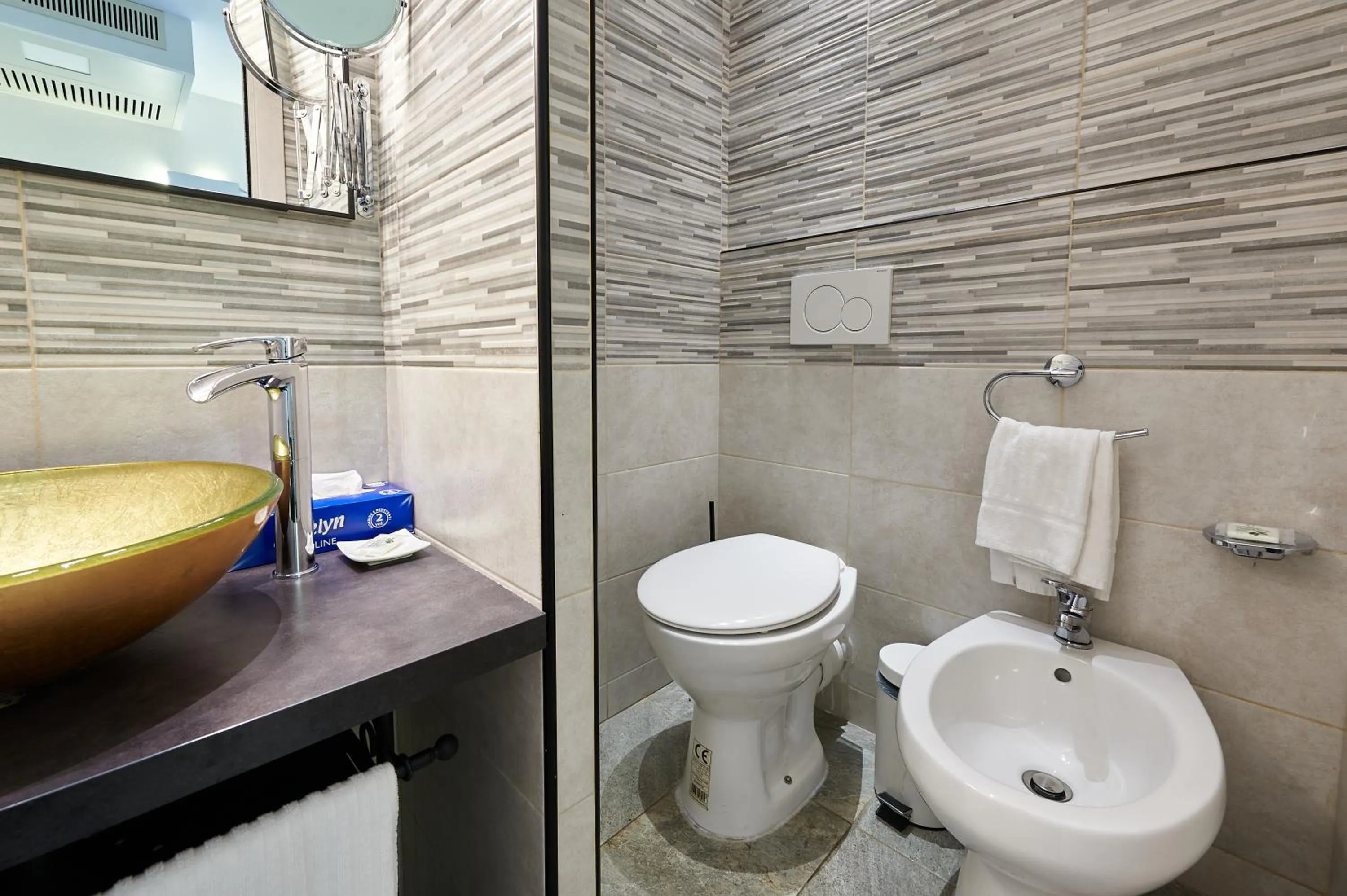 Toilet in Room 230 Roma Luxury Suites