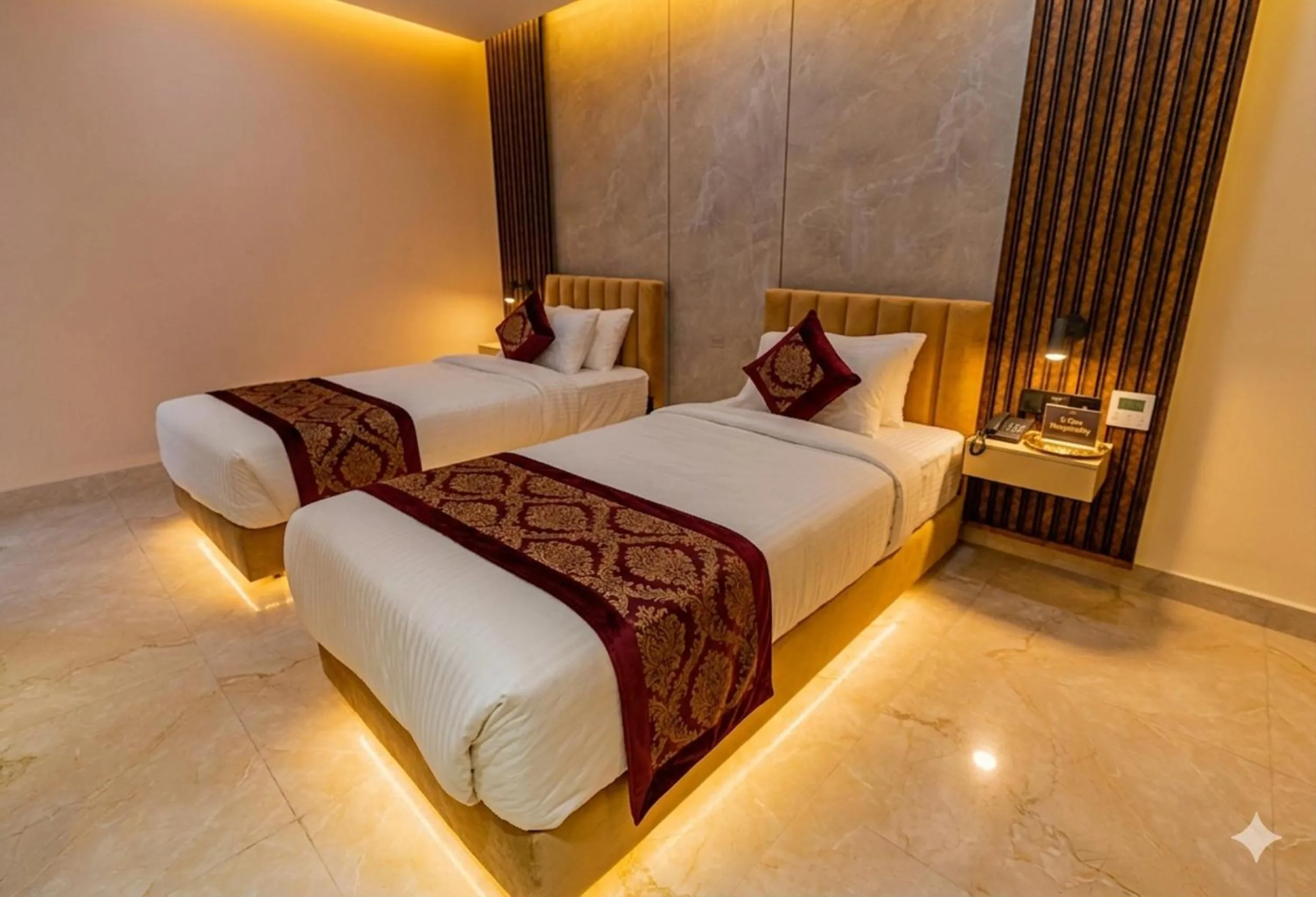 Deluxe Twin Room in Monsoon Courtyard Luxury Hotel