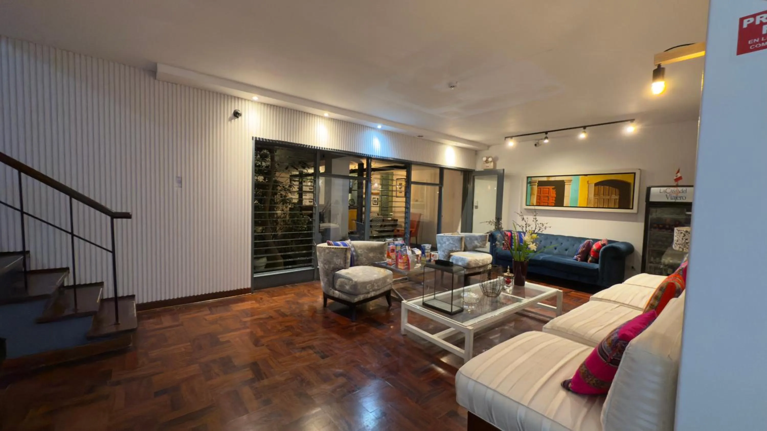 Living room in La Casa del Viajero