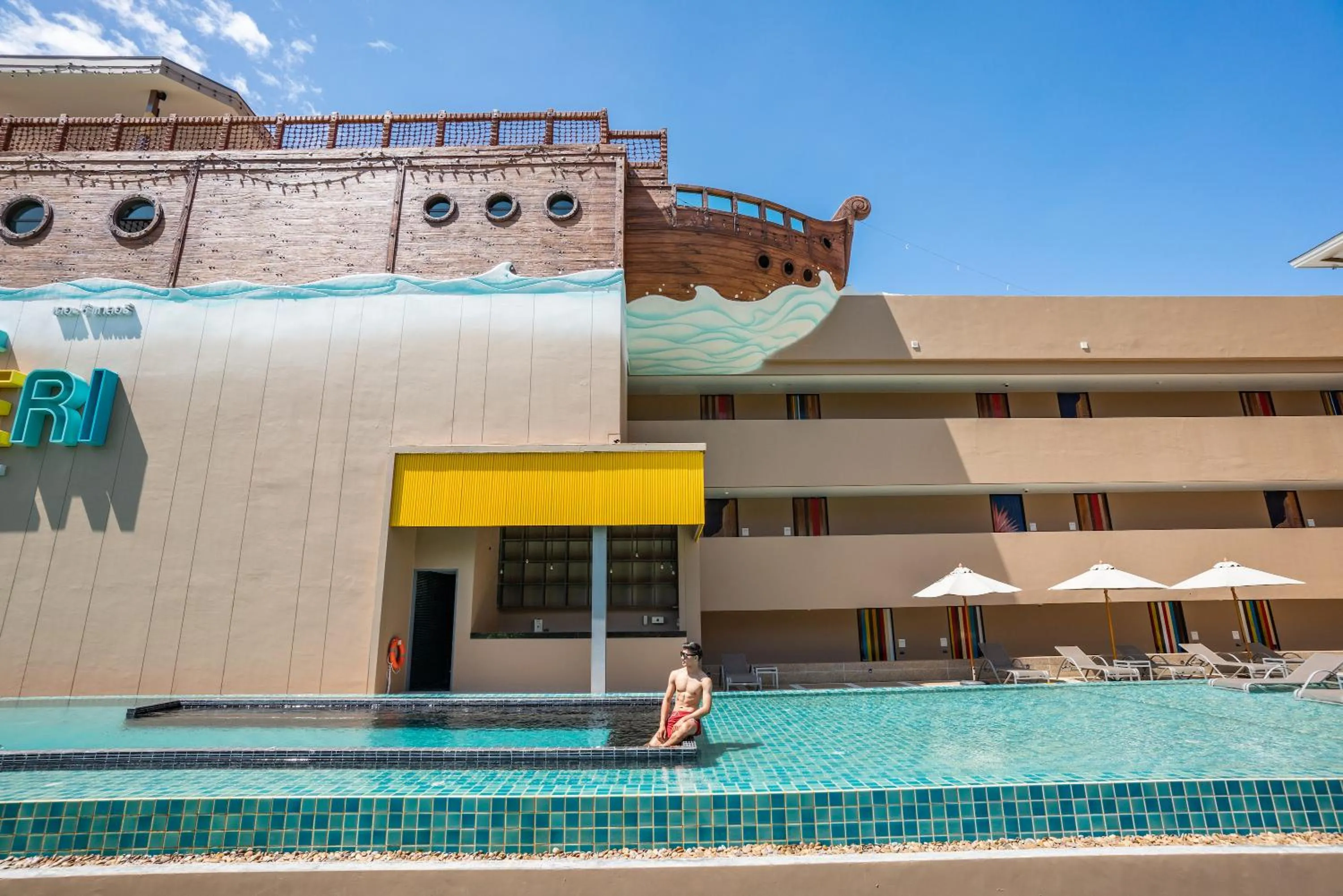 Swimming pool, Property Building in The Sea Galleri by Katathani