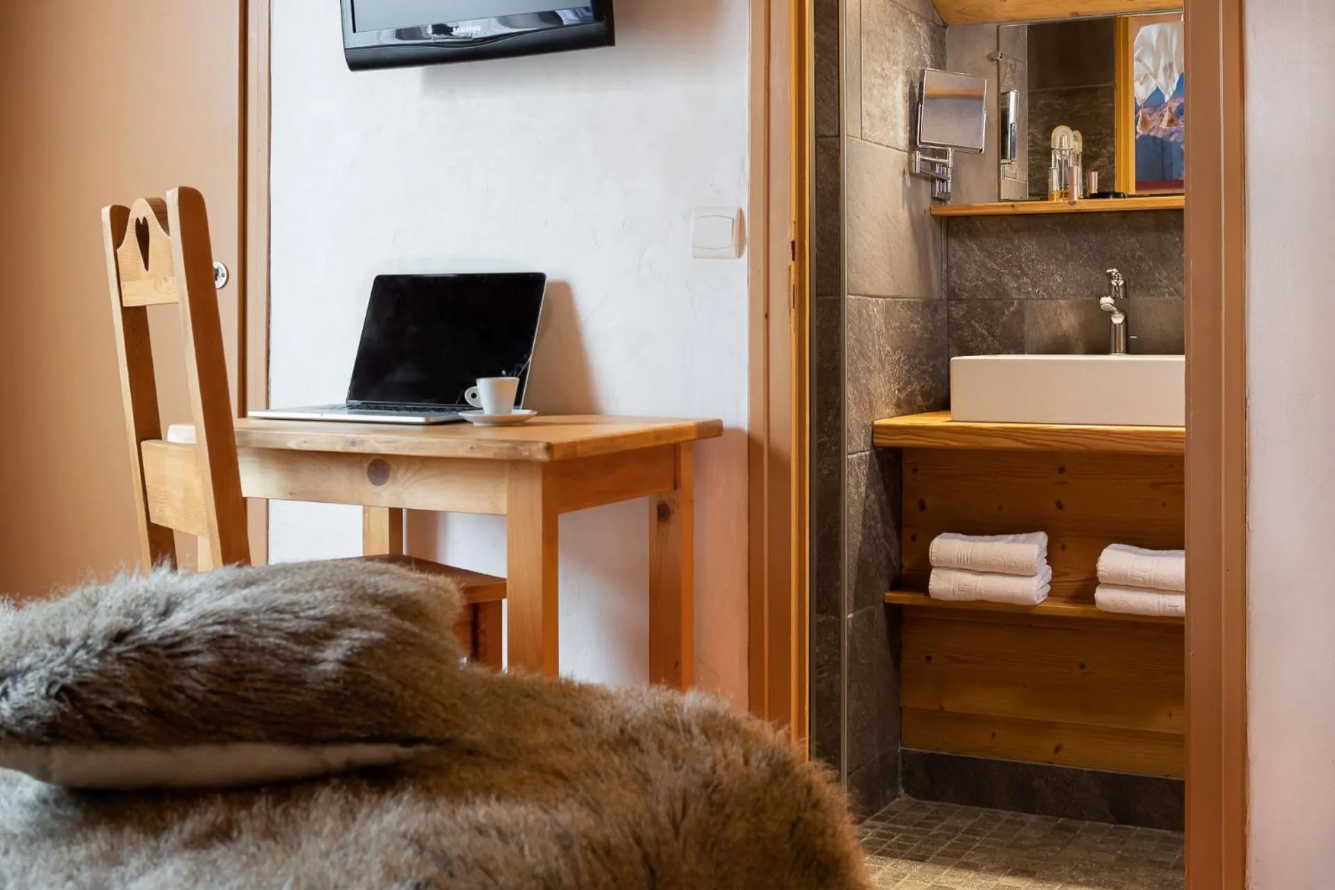 Bathroom in Hotel La Crémaillère