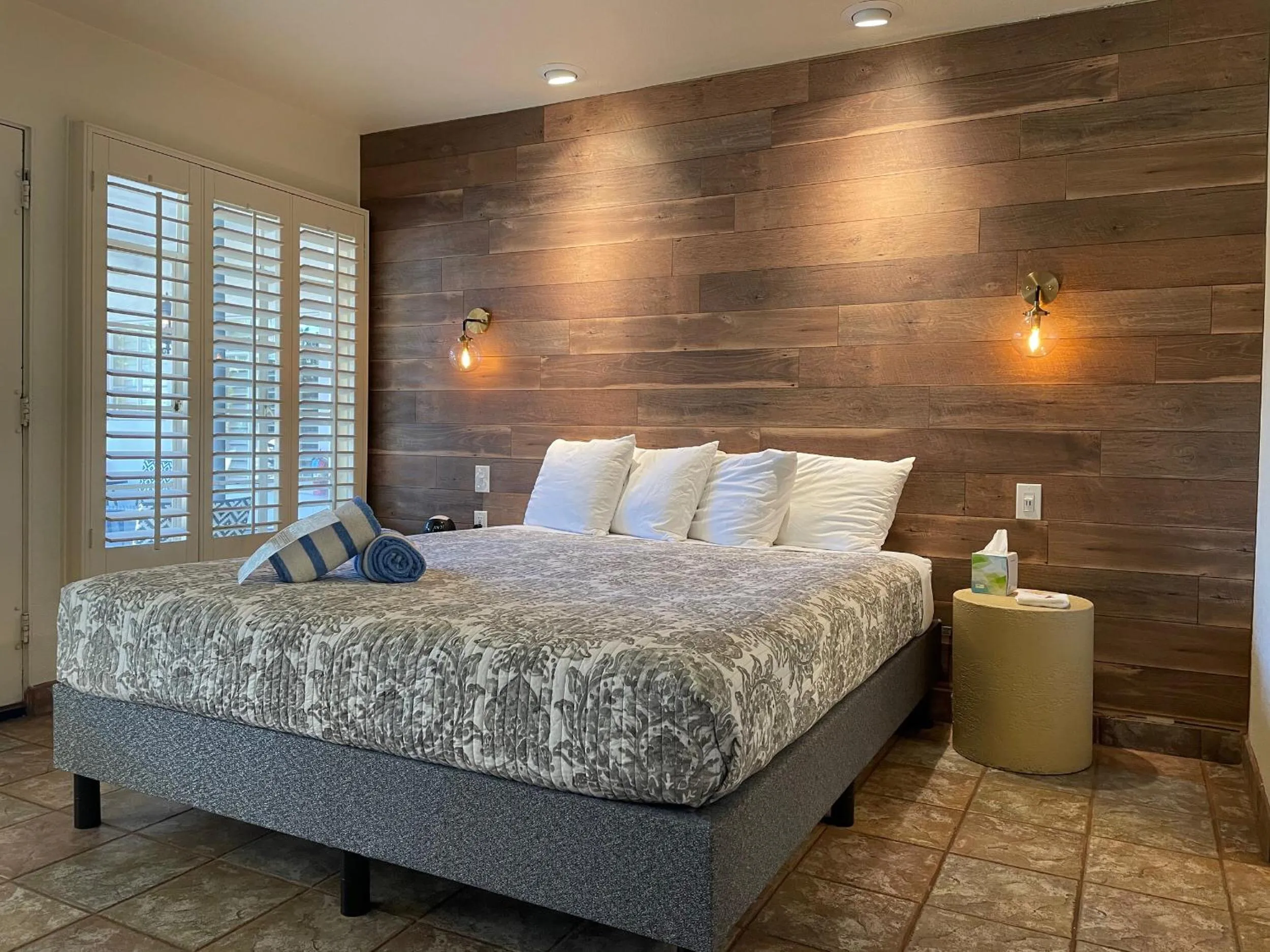 Bed in Desert Paradise - A Men's Clothing Optional Resort