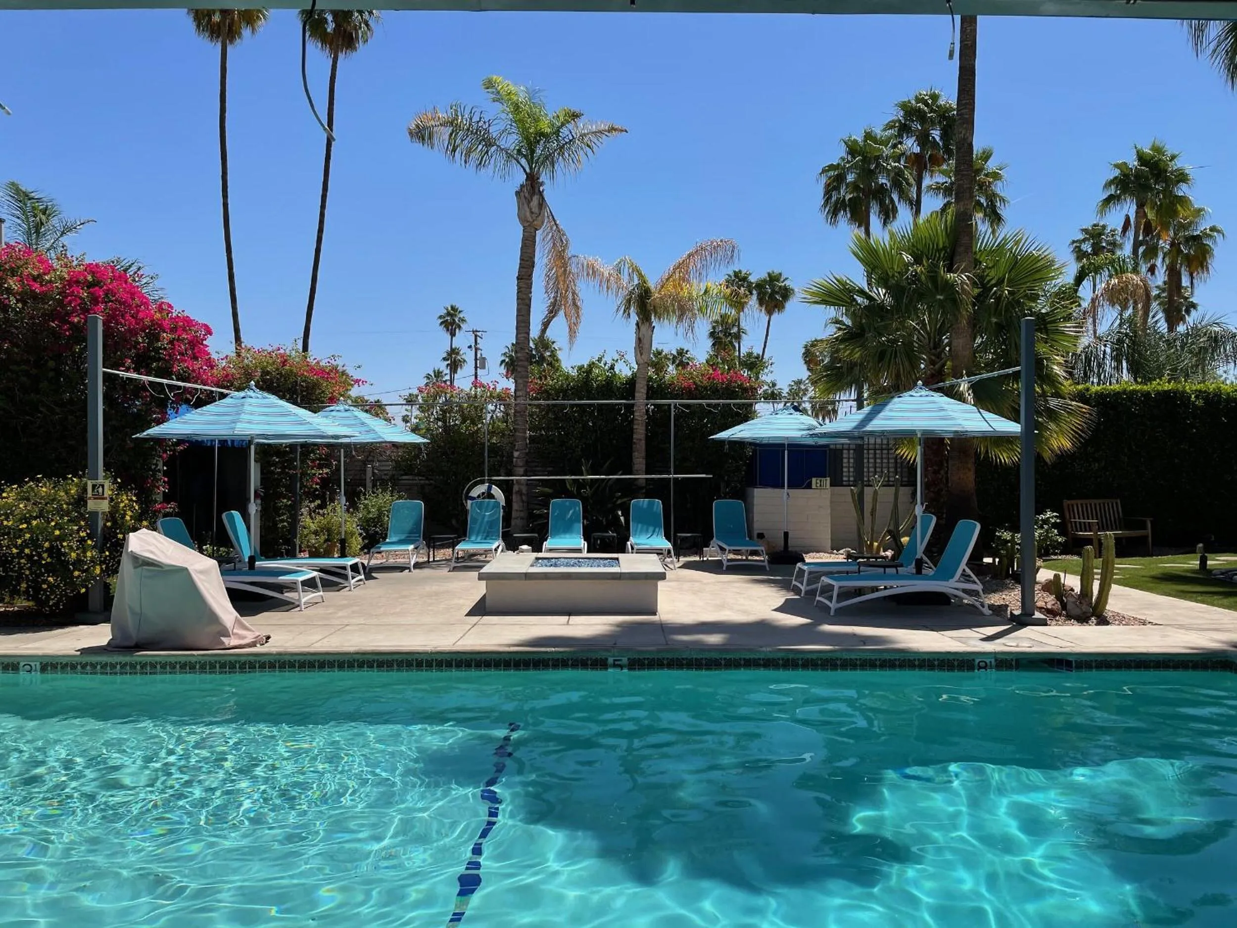 Pool view in Desert Paradise - A Men's Clothing Optional Resort