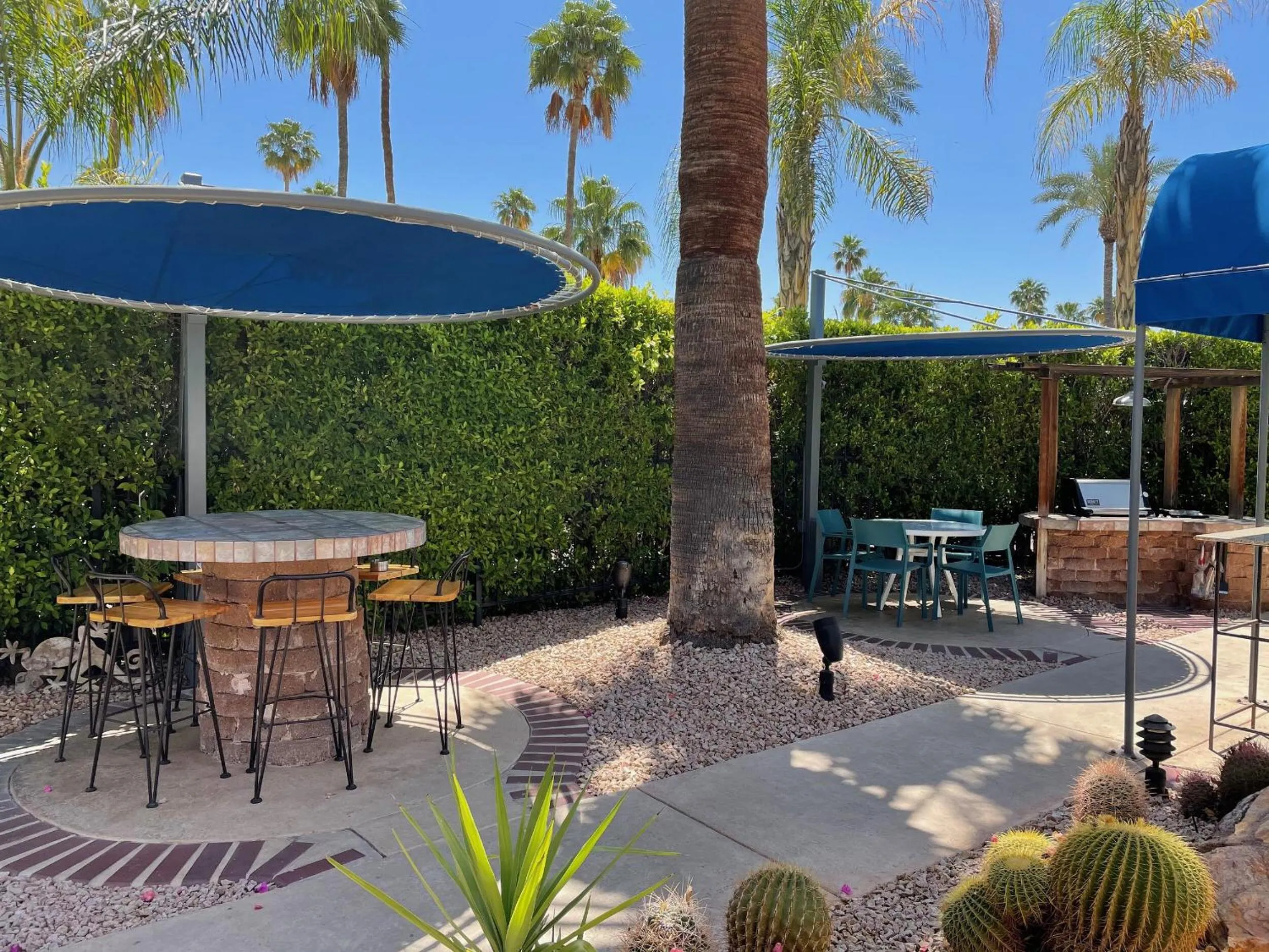 Patio in Desert Paradise - A Men's Clothing Optional Resort