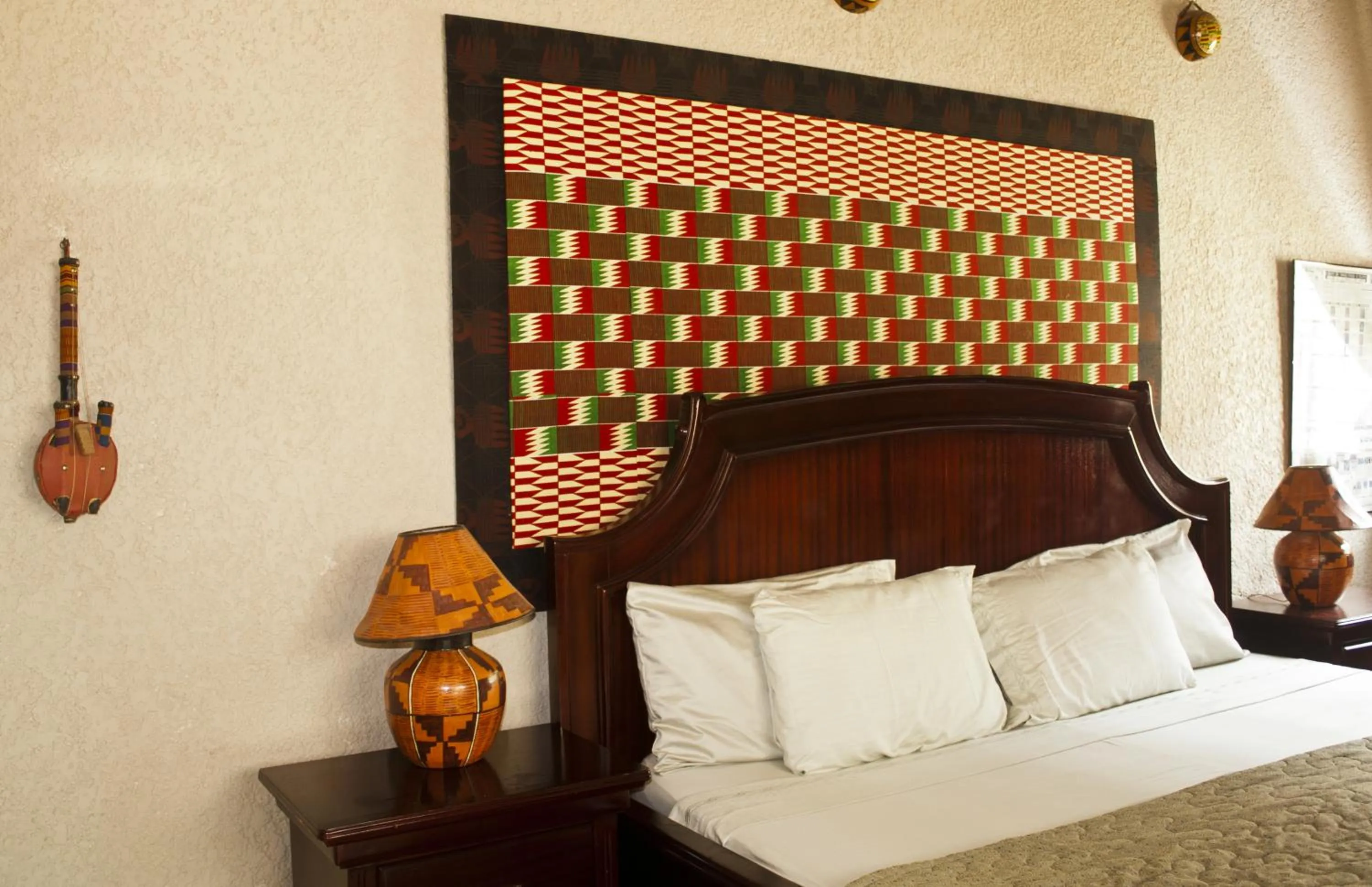 Decorative detail, Bed in Four Villages Inn