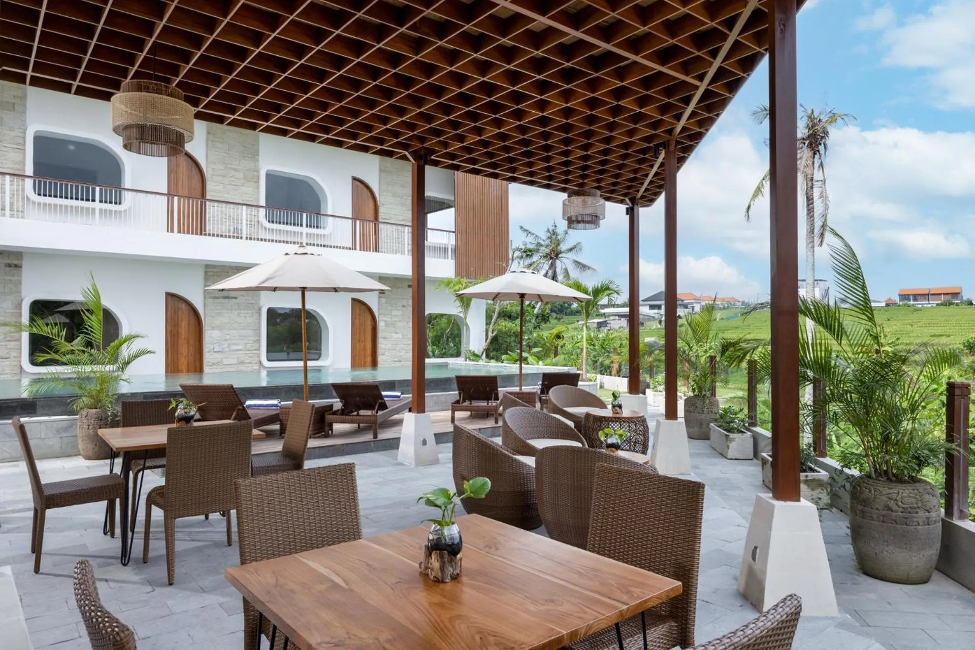 Balcony/Terrace in La Tropica Canggu Bali By Kanaya Hospitality