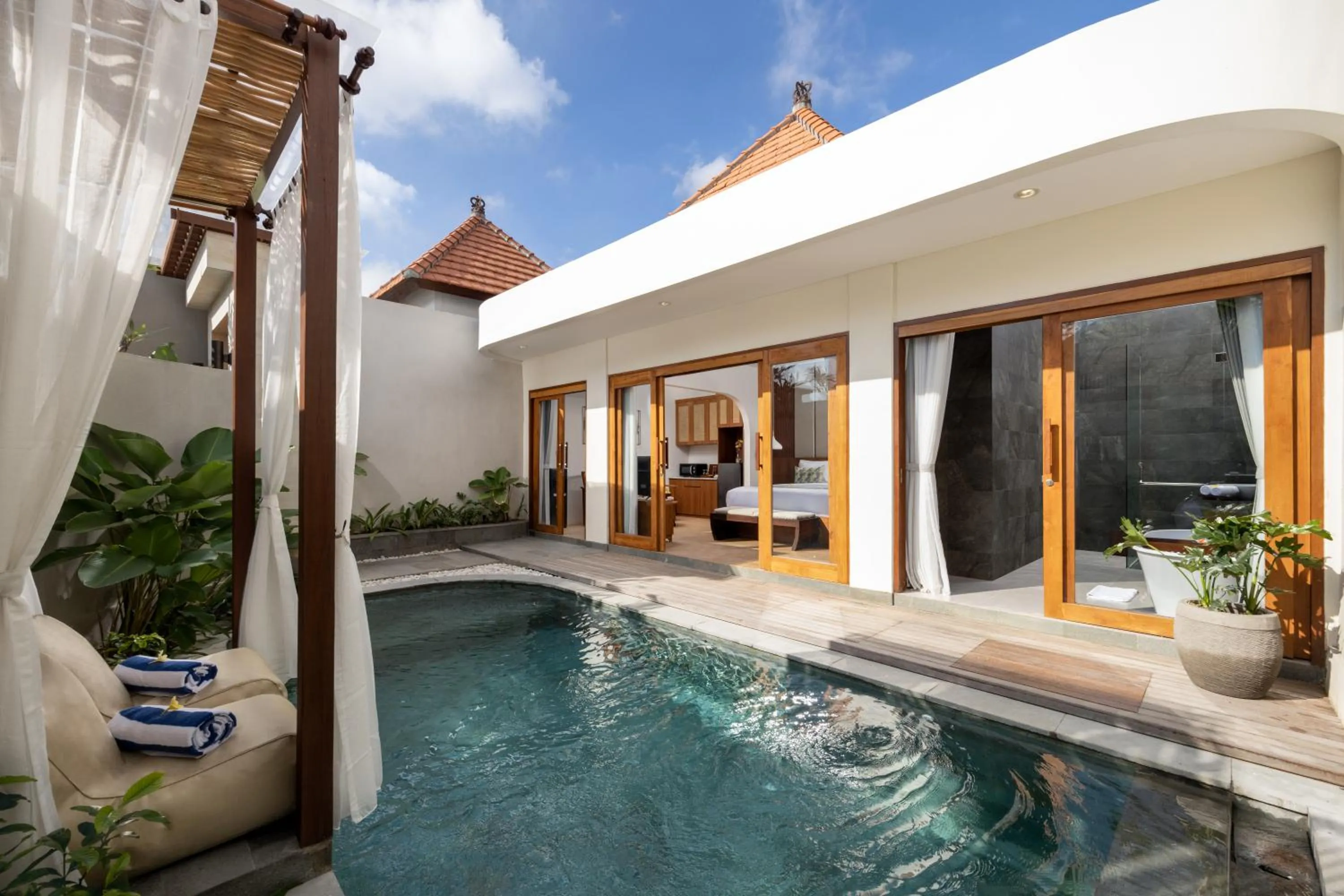Pool view in La Tropica Canggu Bali By Kanaya Hospitality