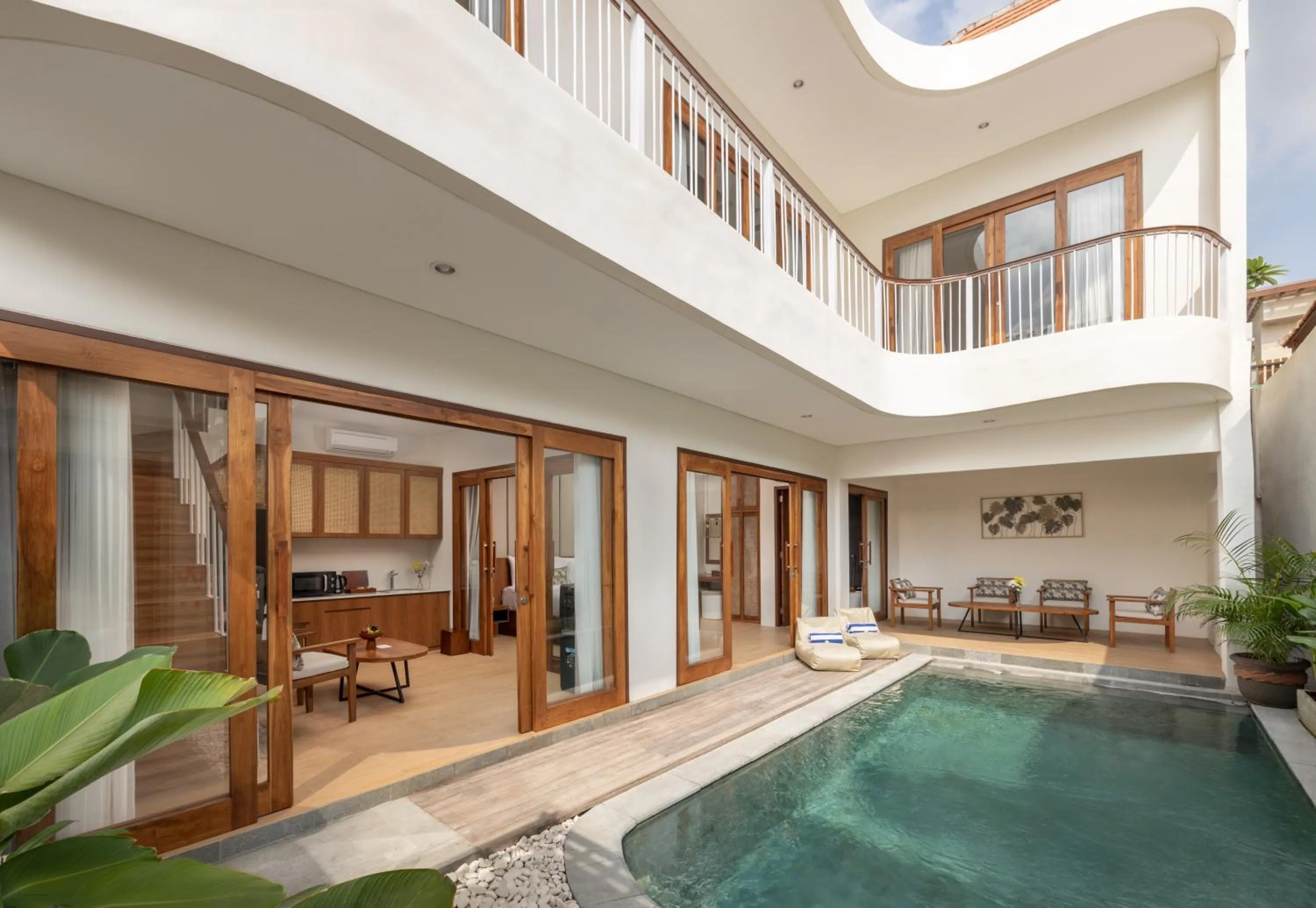 Pool view in La Tropica Canggu Bali By Kanaya Hospitality