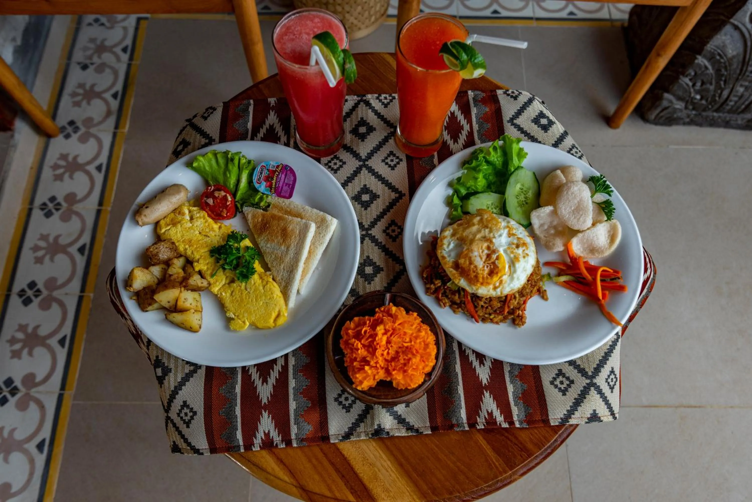 Breakfast in Shankara Villa Ubud by Dhananjaya Hospitality