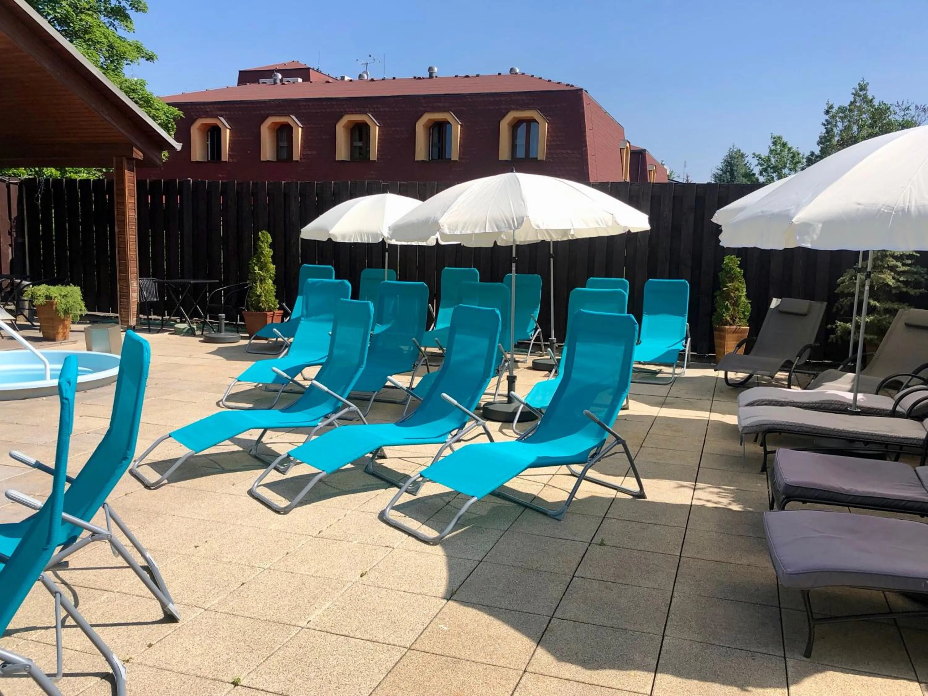 Swimming pool in Penzion Diana