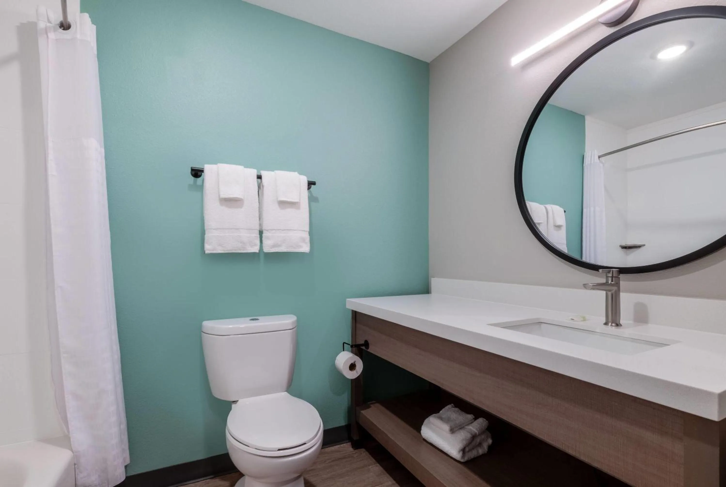Bathroom in ECHO Suites Extended Stay by Wyndham Houston Pasadena Fwy Pl