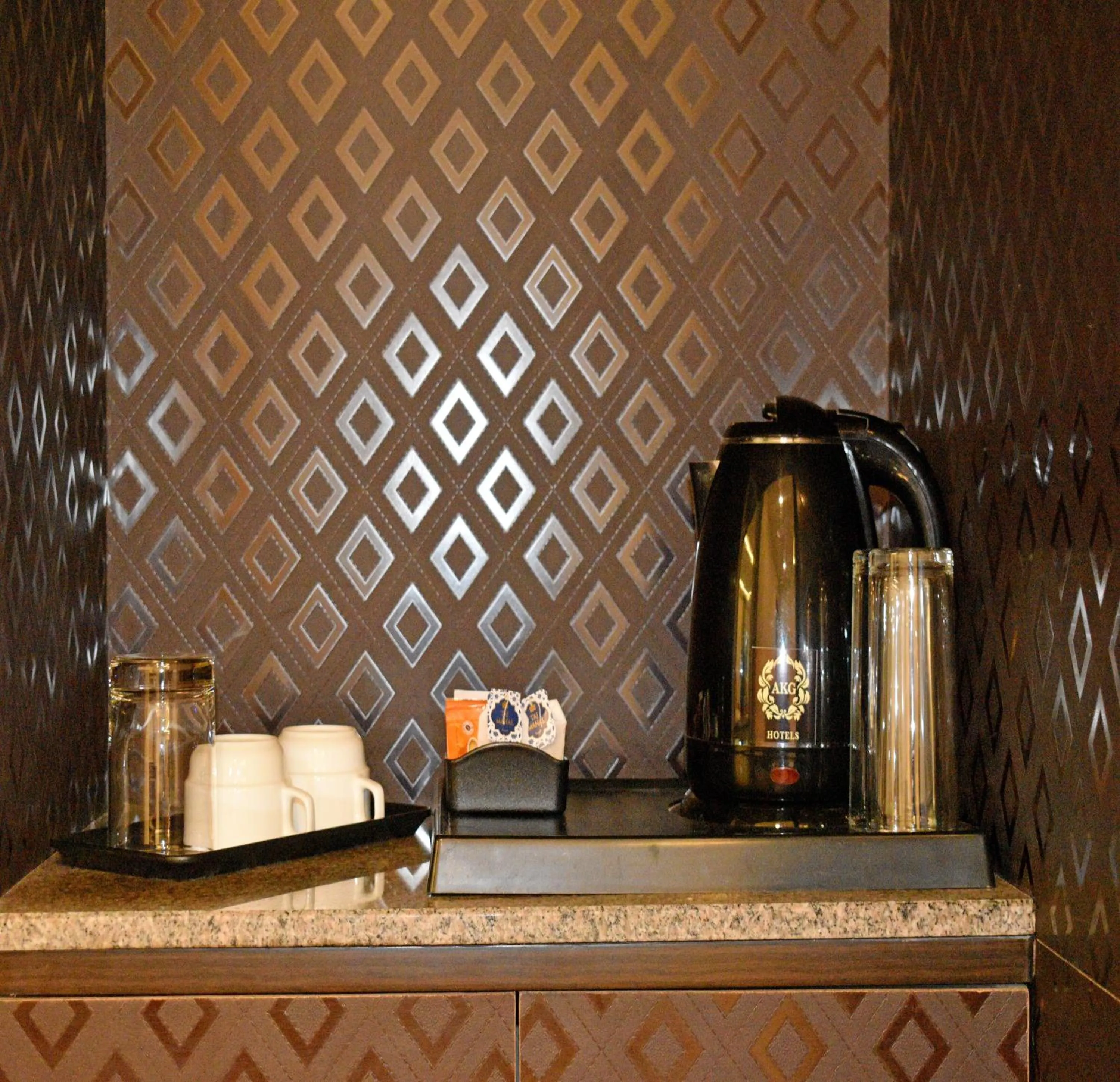 Coffee/tea facilities in A K G Hotel