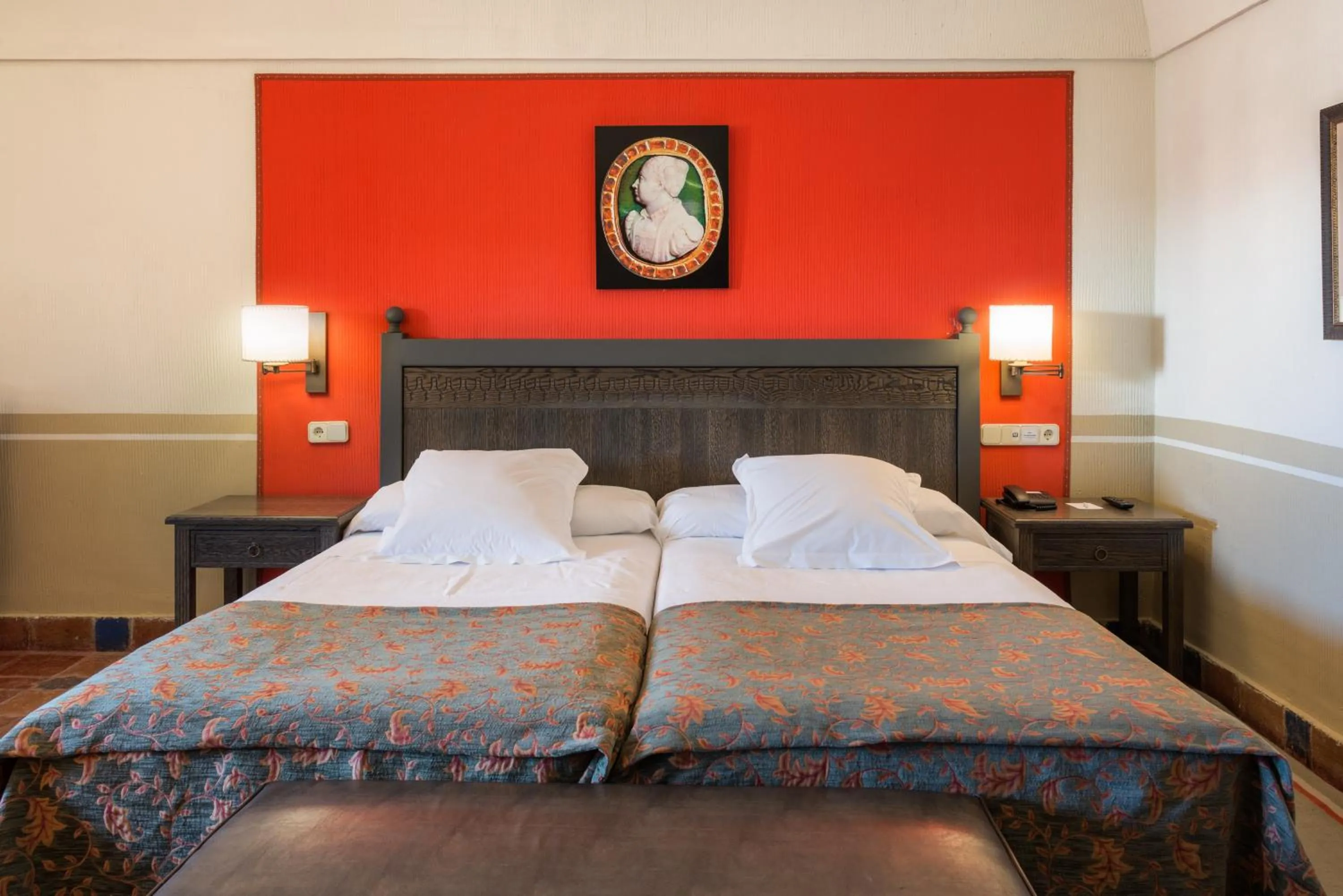 Bed in Parador de Oropesa
