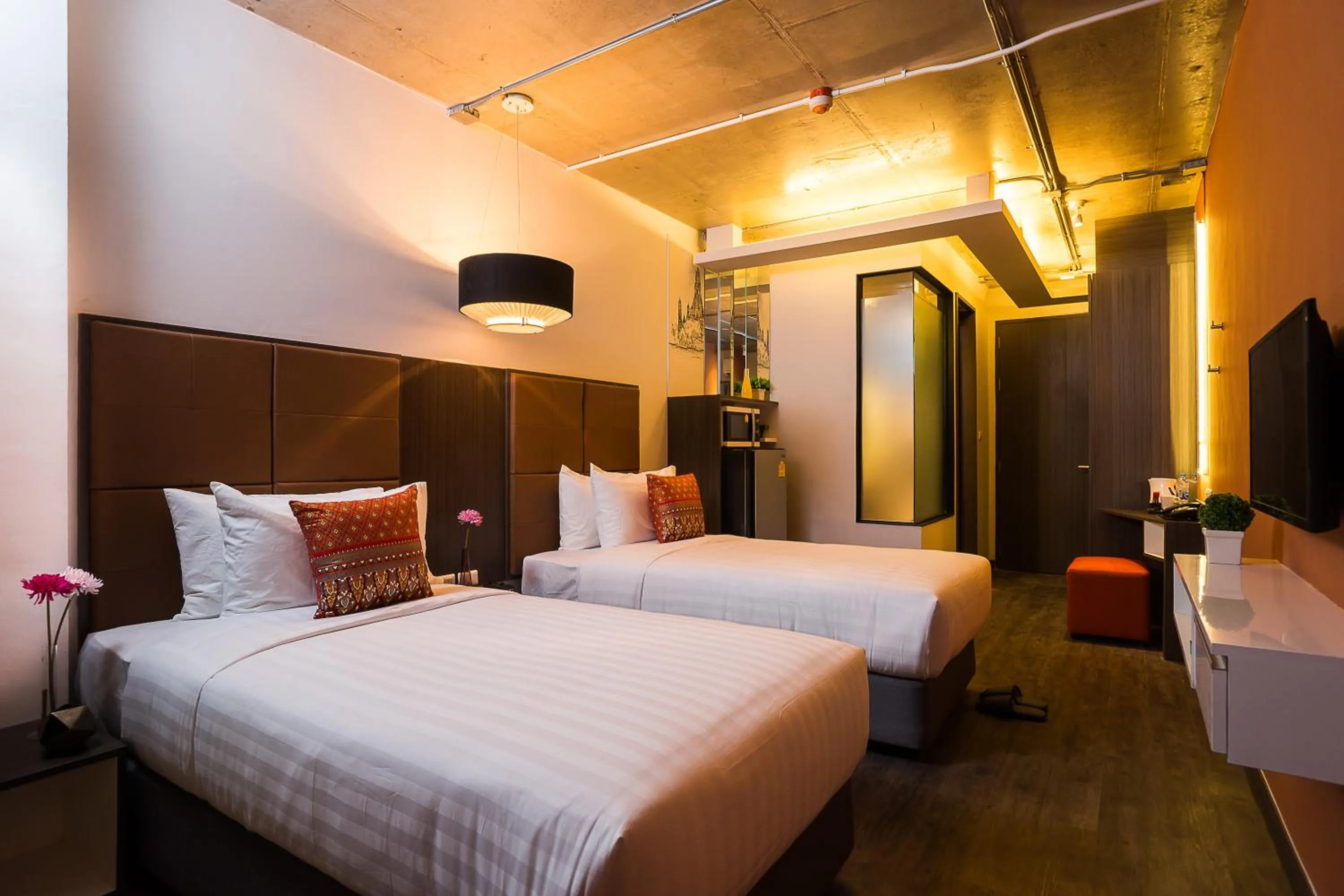 Bedroom, Bed in Aim House Bangkok No Parking