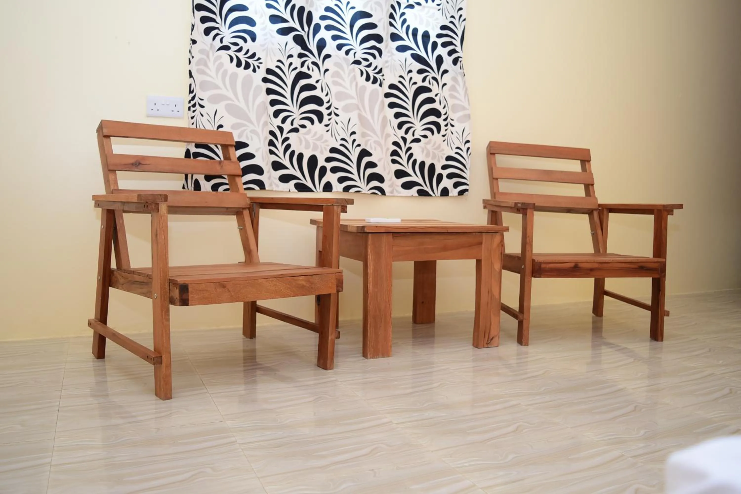 Seating area in Kigwedeni Villas