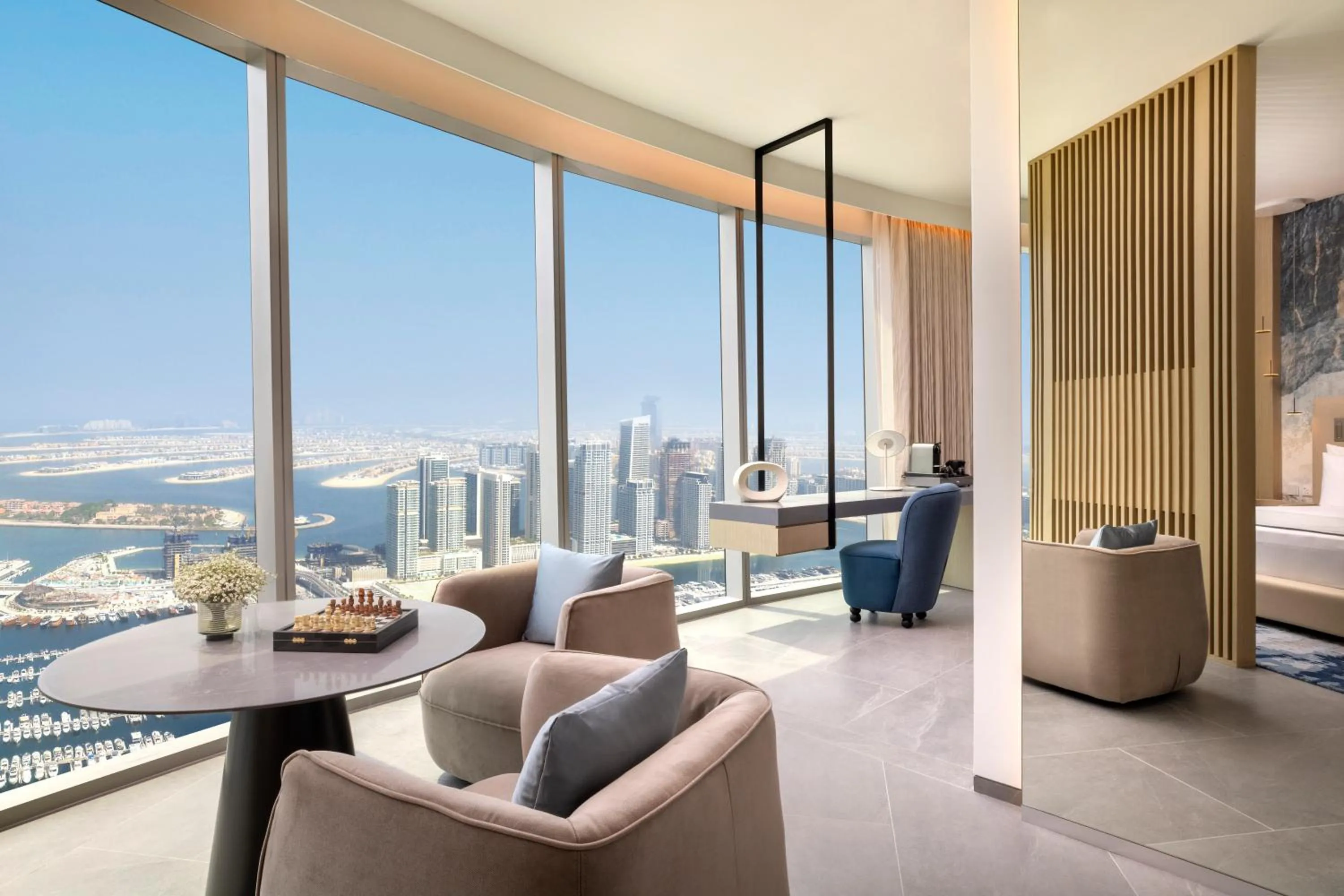 Living room in Ciel Dubai Marina, Vignette Collection by IHG