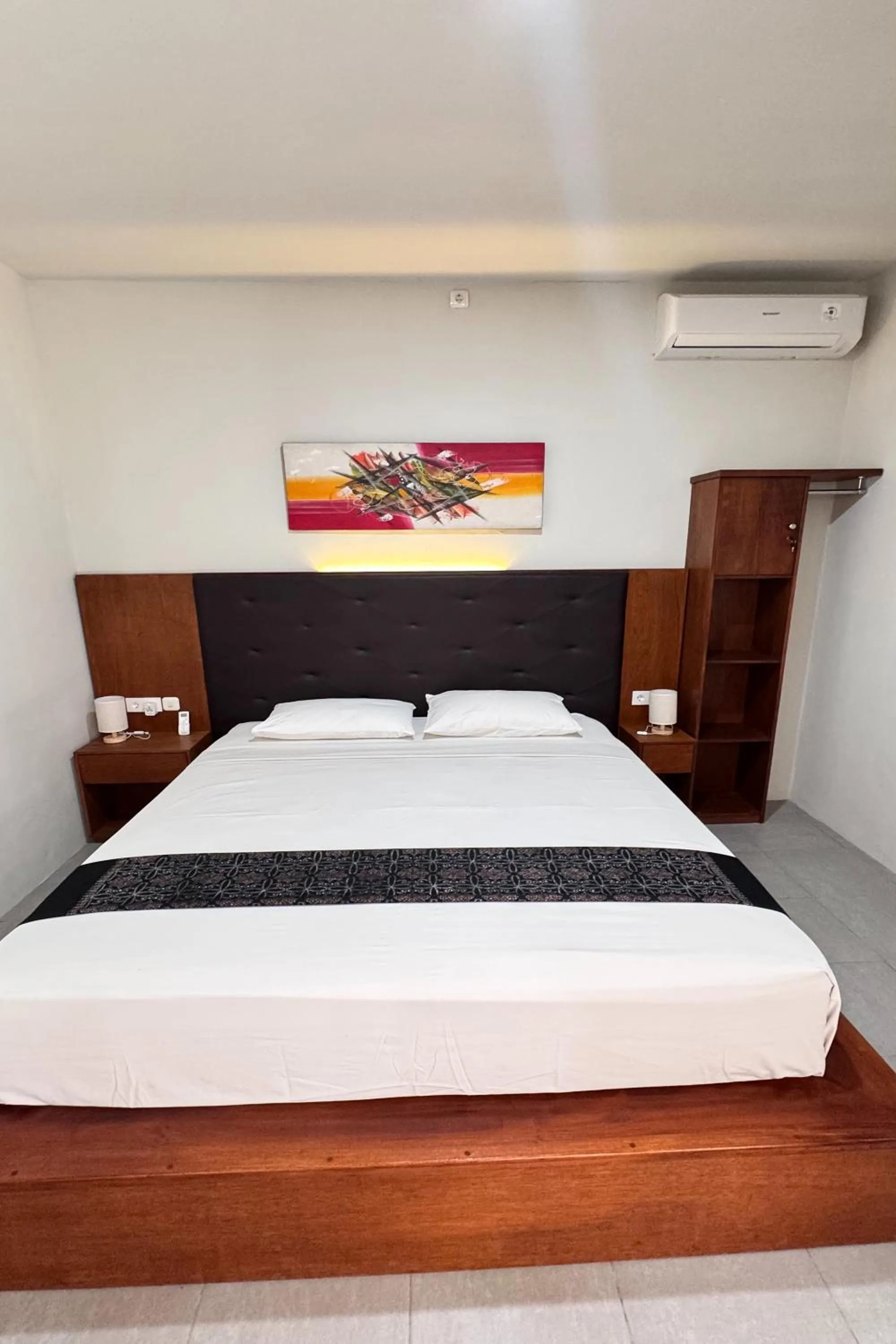 Bed in Senggigi Cottages Lombok