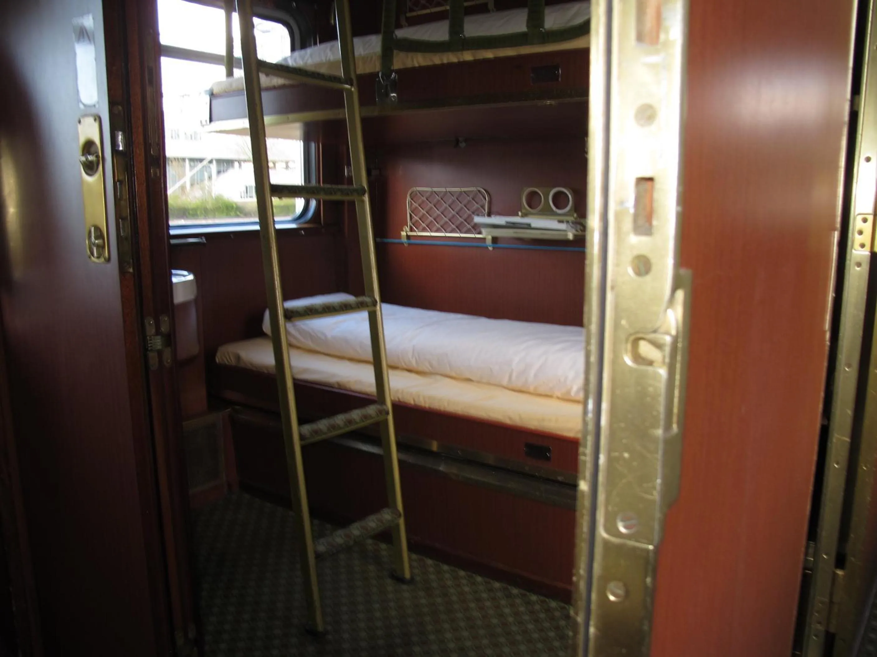 Bed in Train Lodge Amsterdam