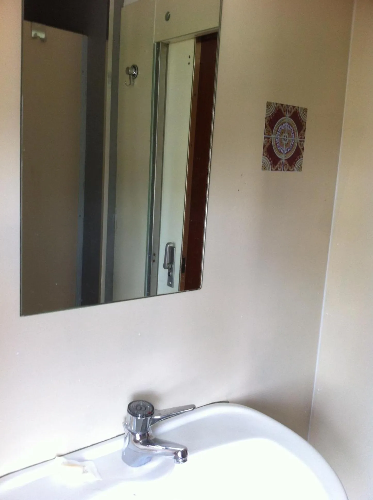 Shower in Train Lodge Amsterdam