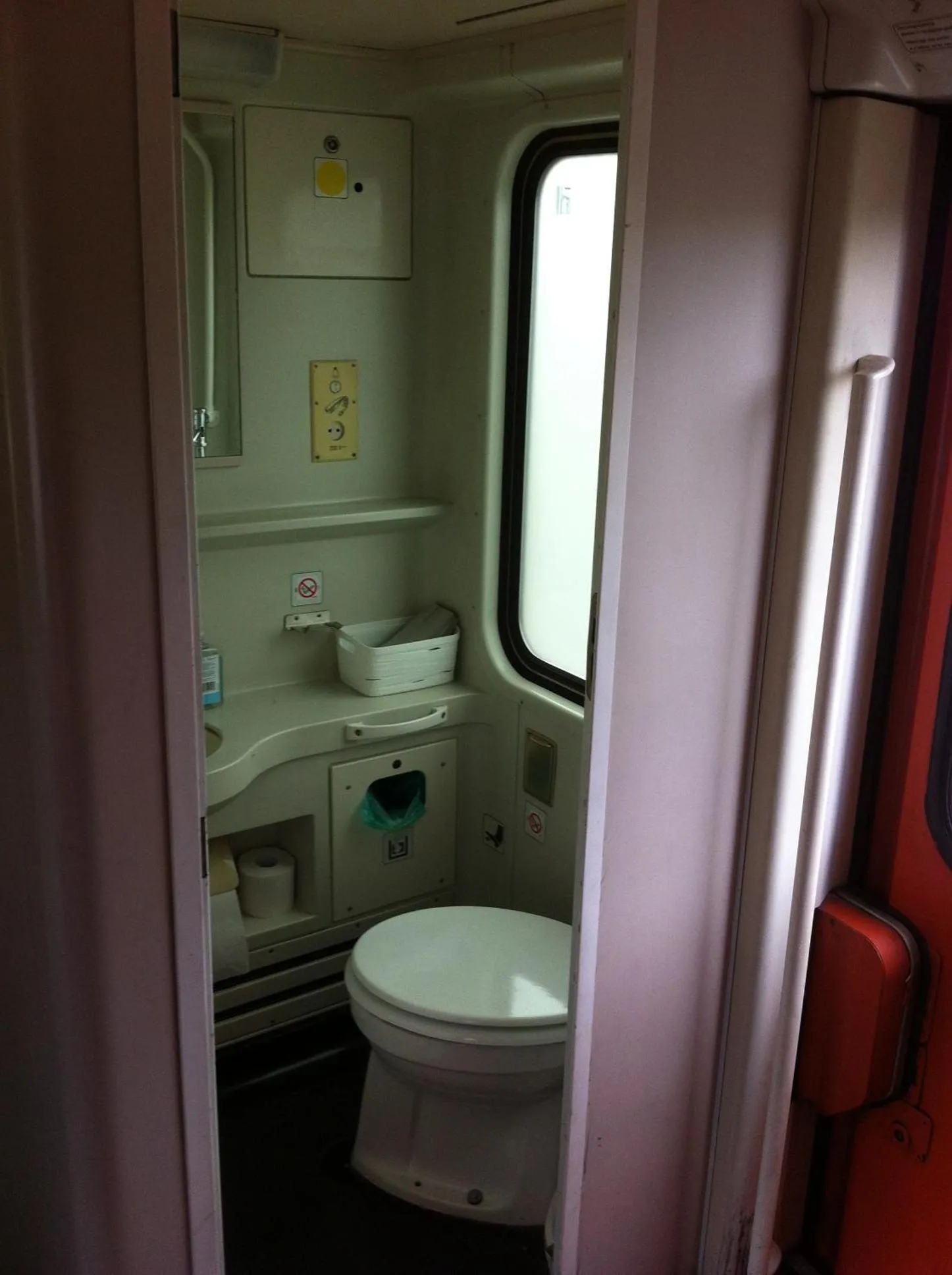 Toilet in Train Lodge Amsterdam