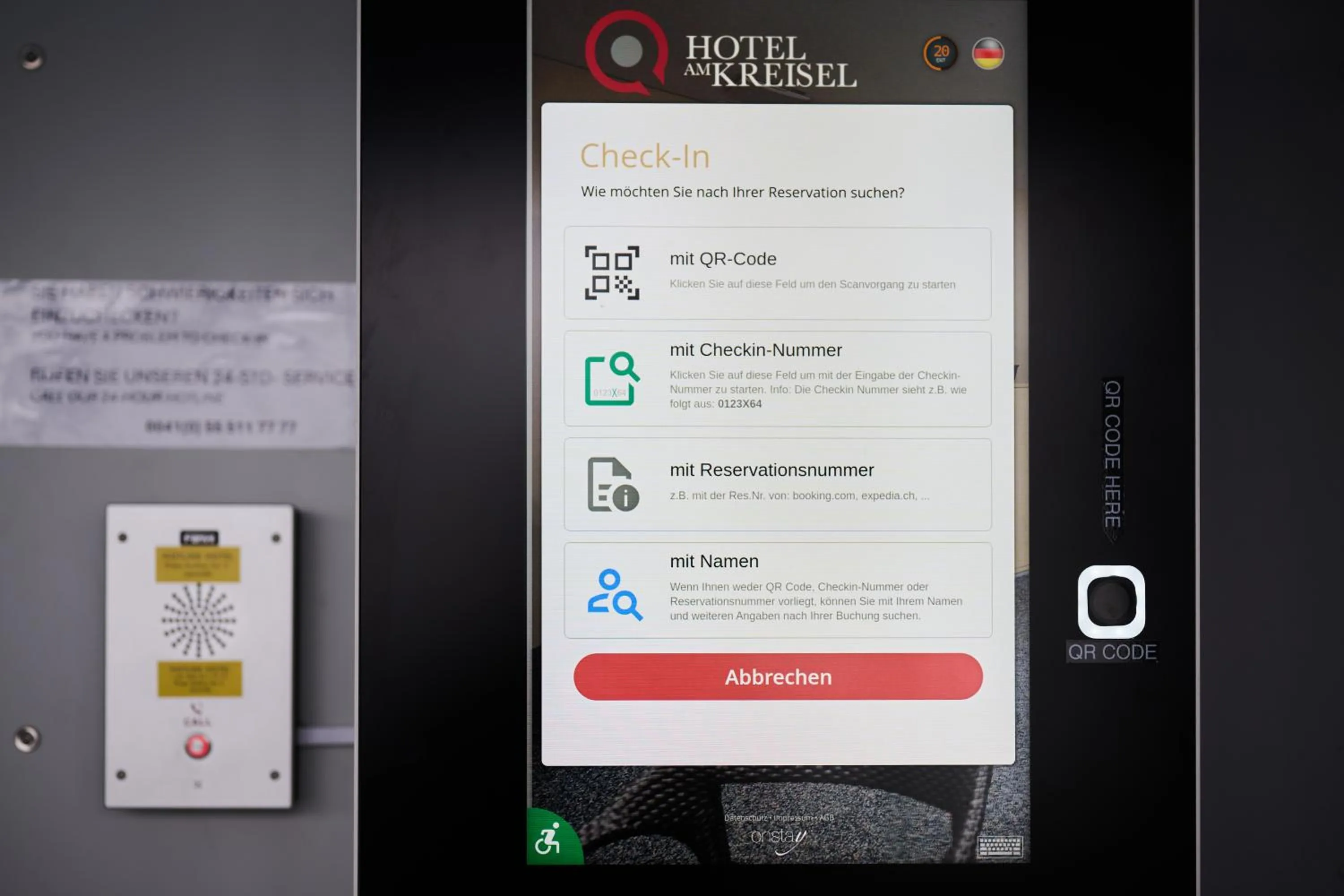 Area and facilities in Smart Hotel Kreisel --Self check-In