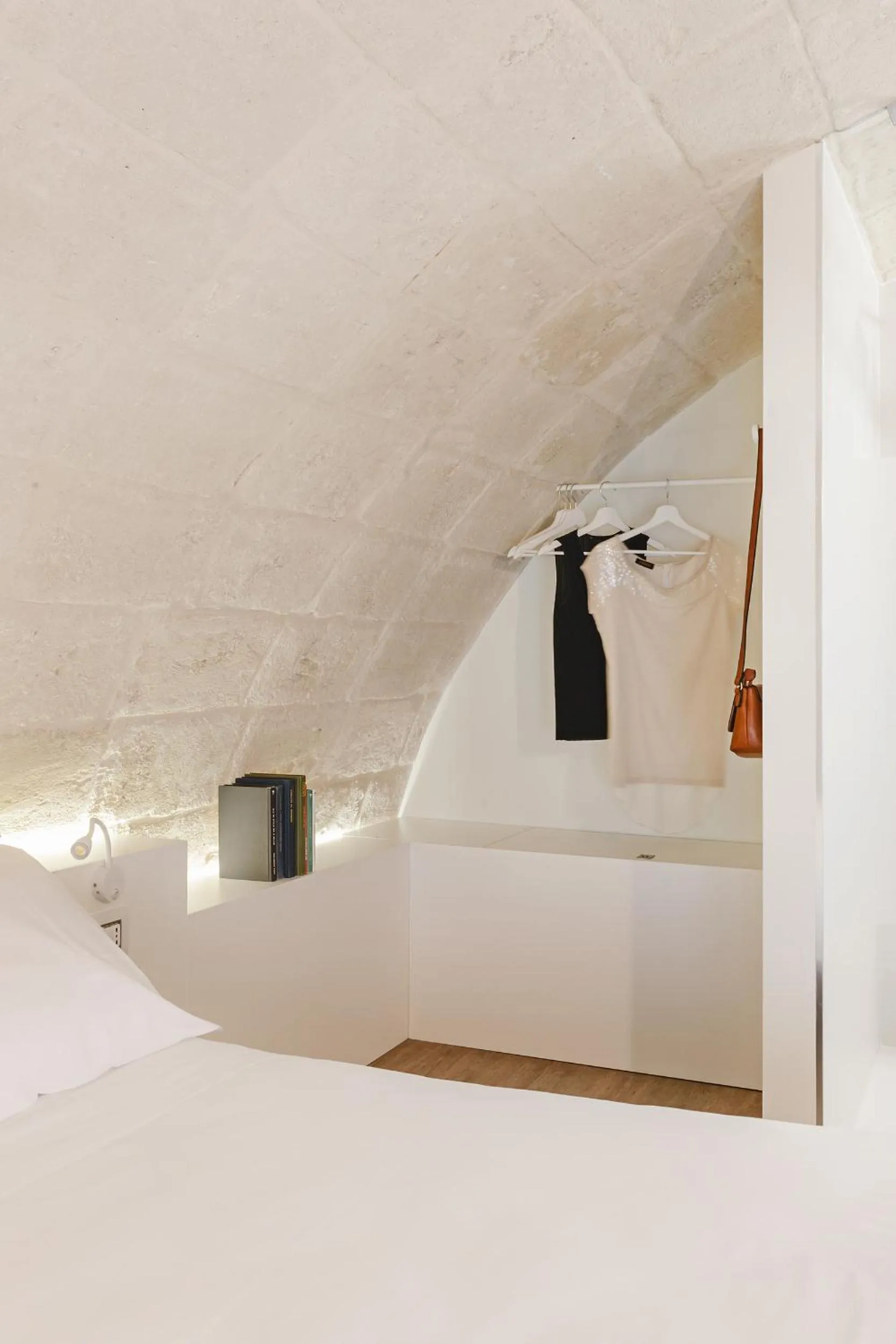 Bedroom in Hydria Rooms