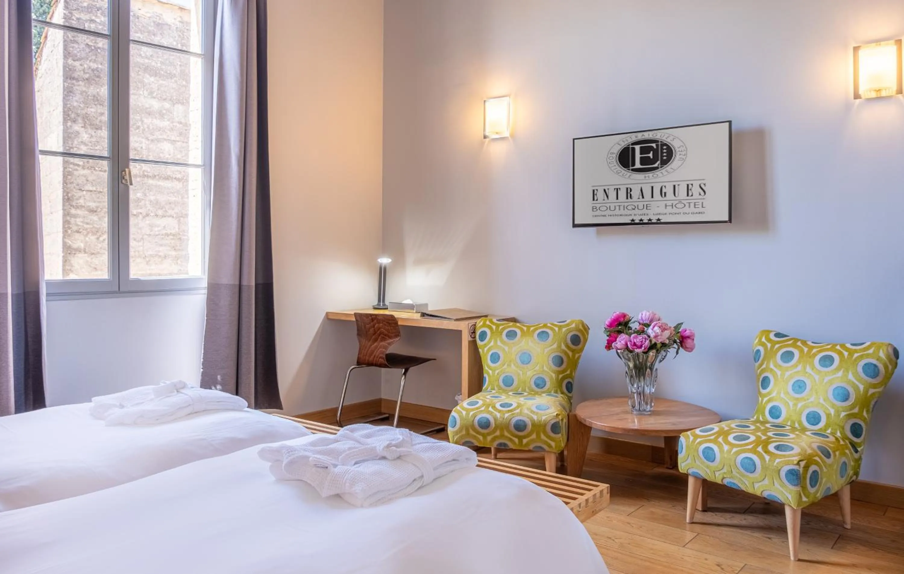 Bedroom, Bed in Boutique Hôtel Entraigues