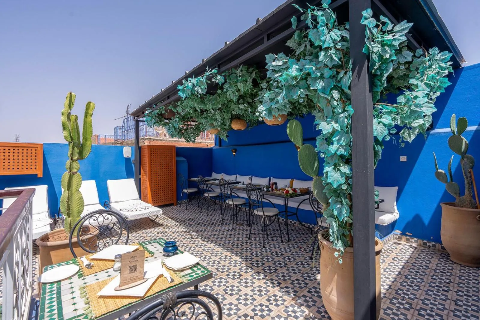 Balcony/Terrace in Riad Jowara