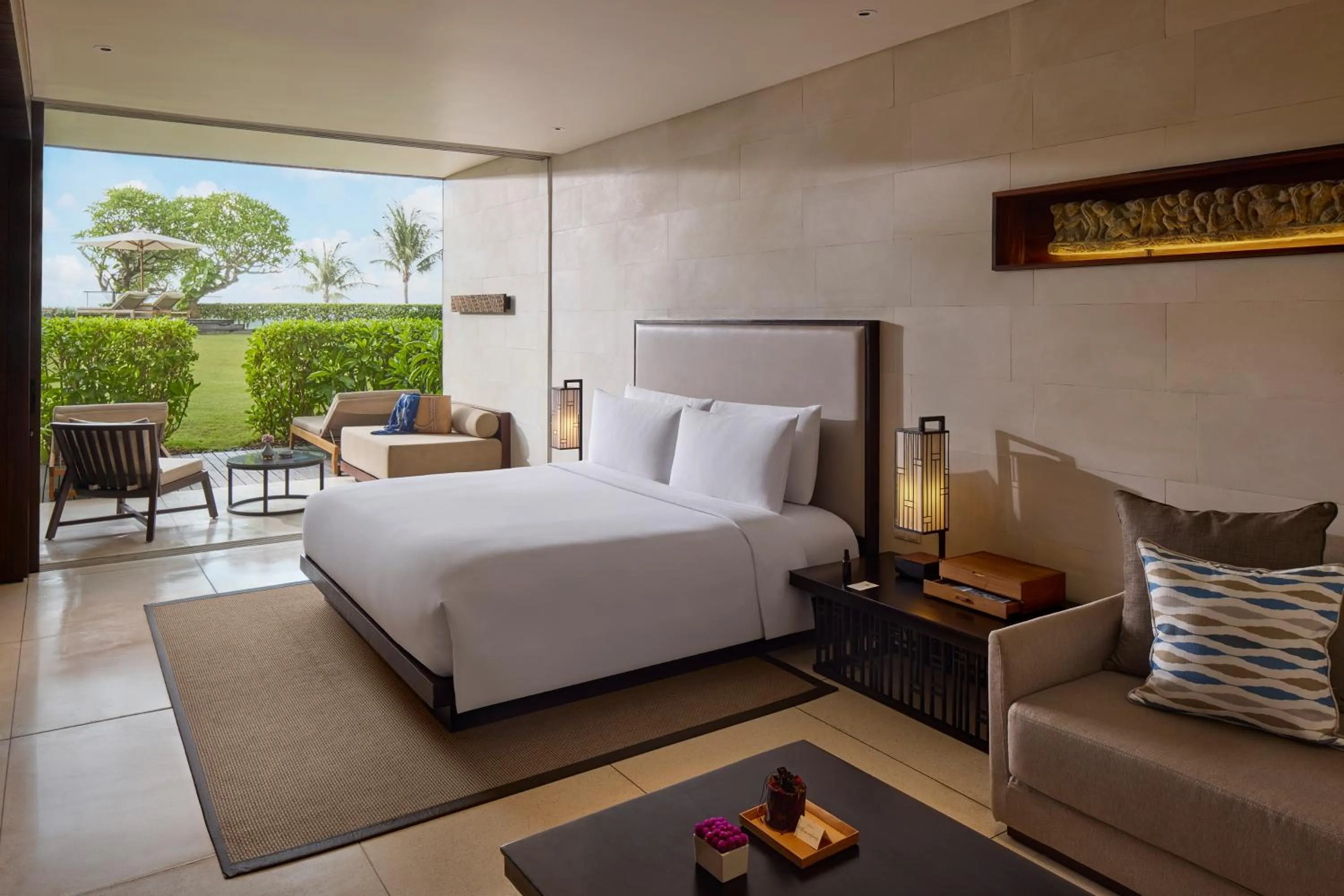 View (from property/room), Bed in Alila Seminyak
