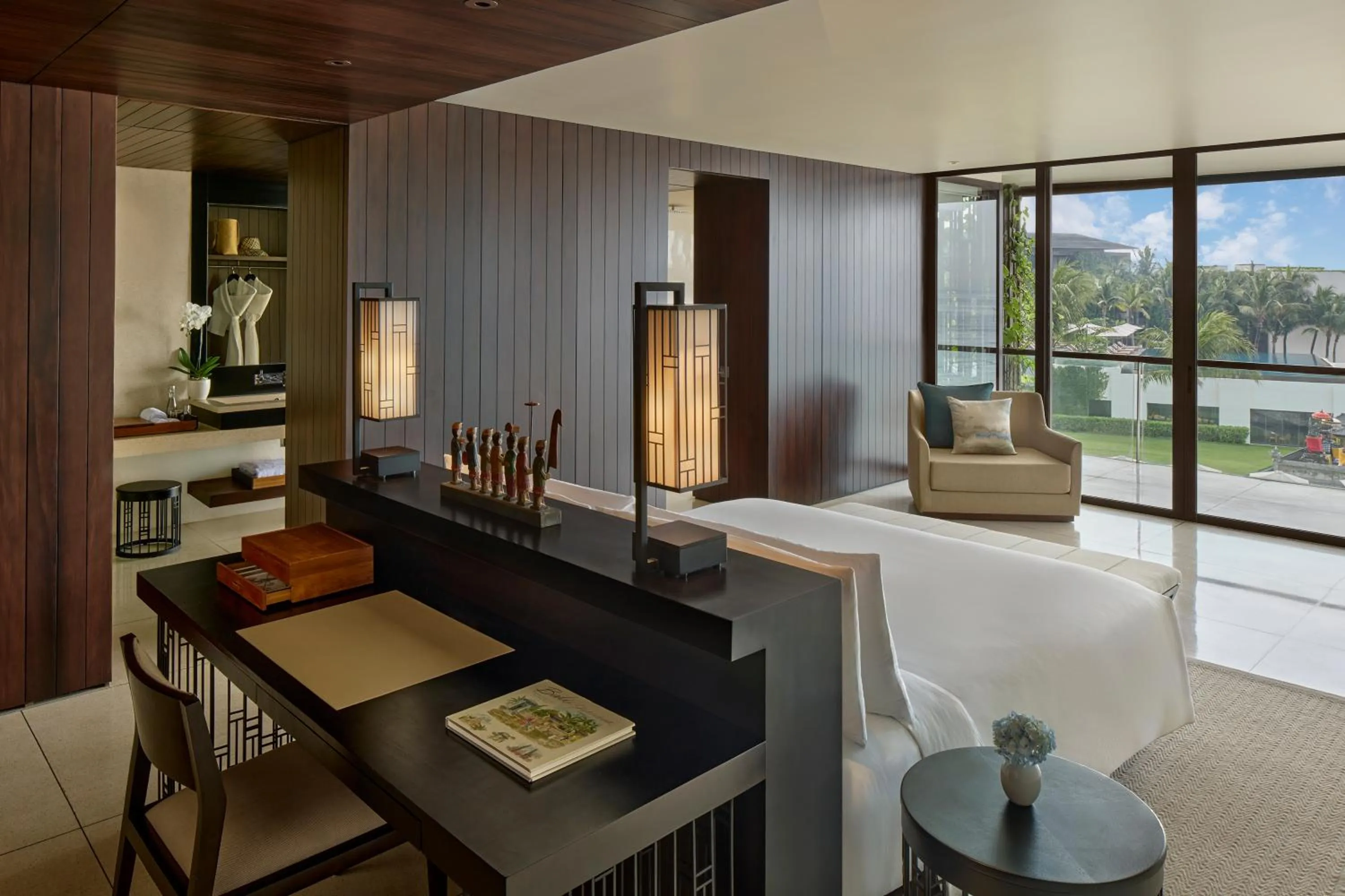 Bed in Alila Seminyak