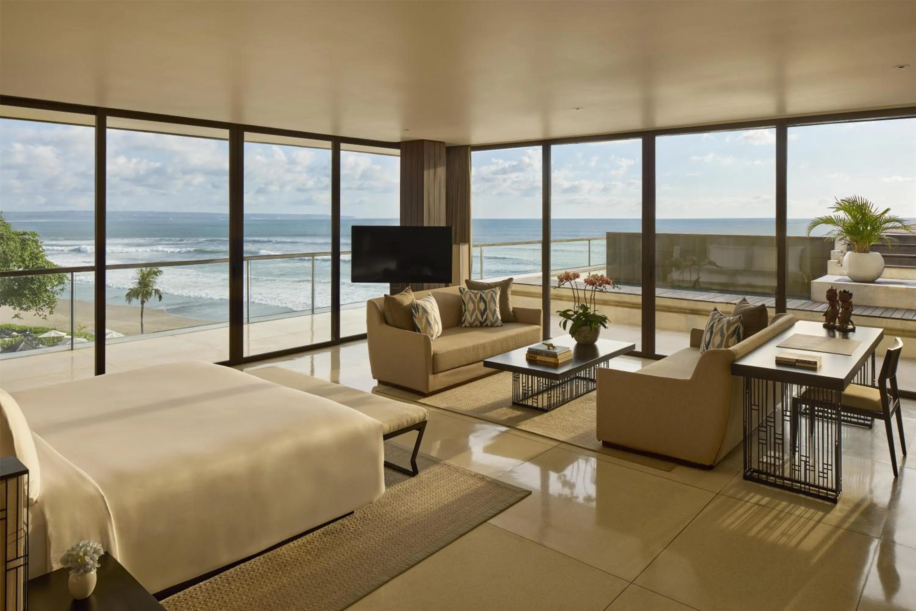 Photo of the whole room, Bed in Alila Seminyak