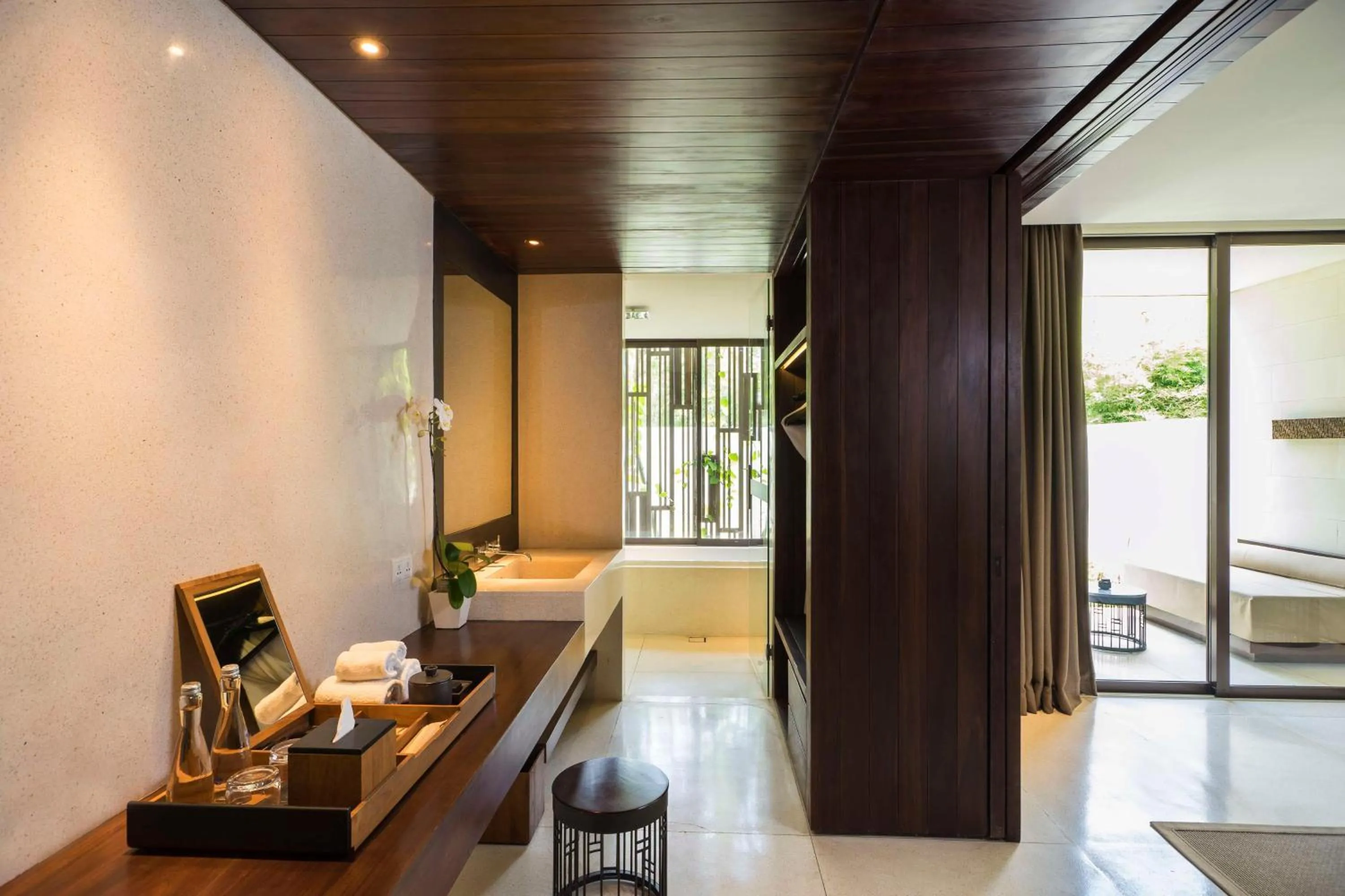 Photo of the whole room, Bed in Alila Seminyak
