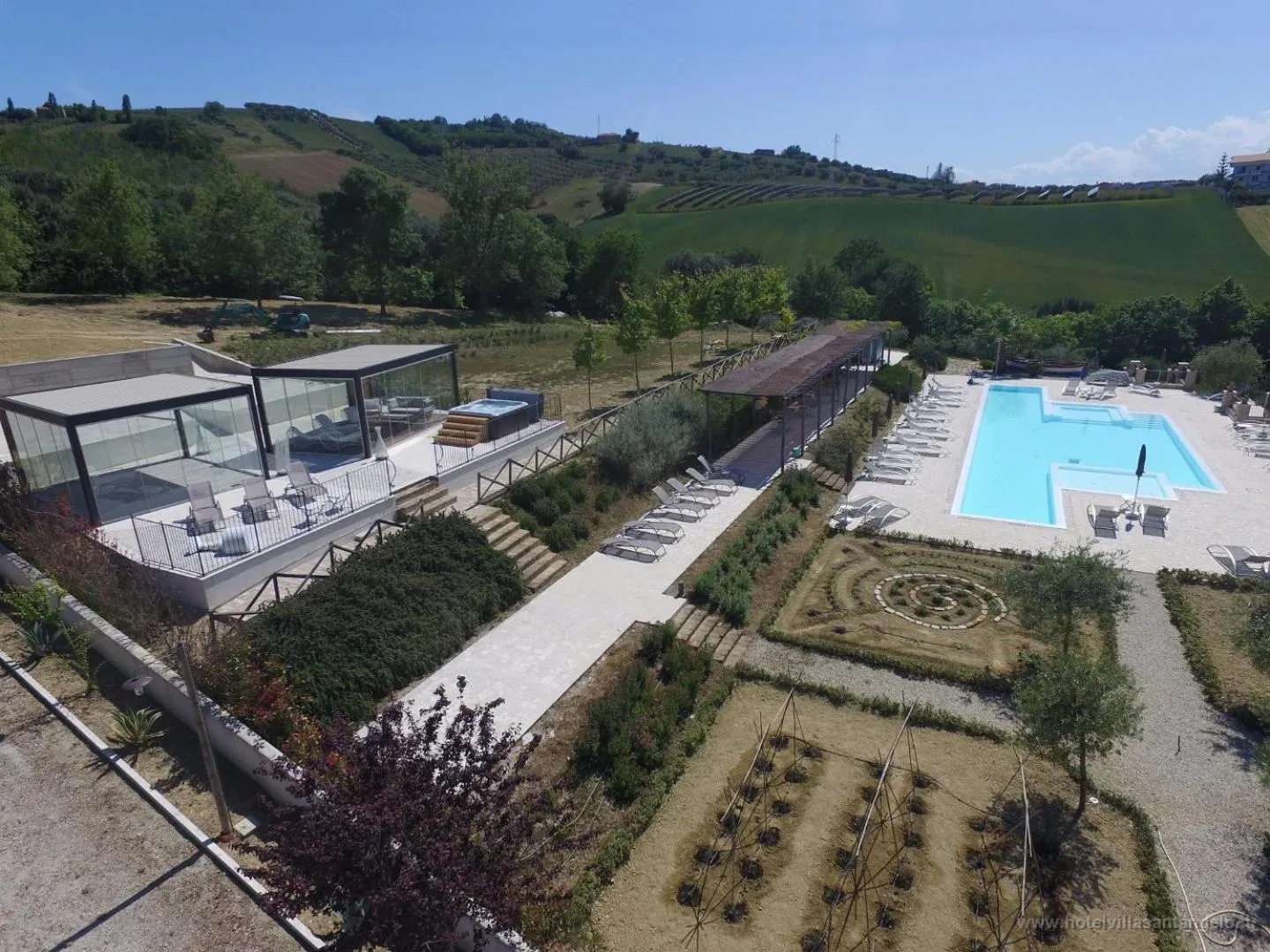 Bird's eye view in Villa Sant'Angelo