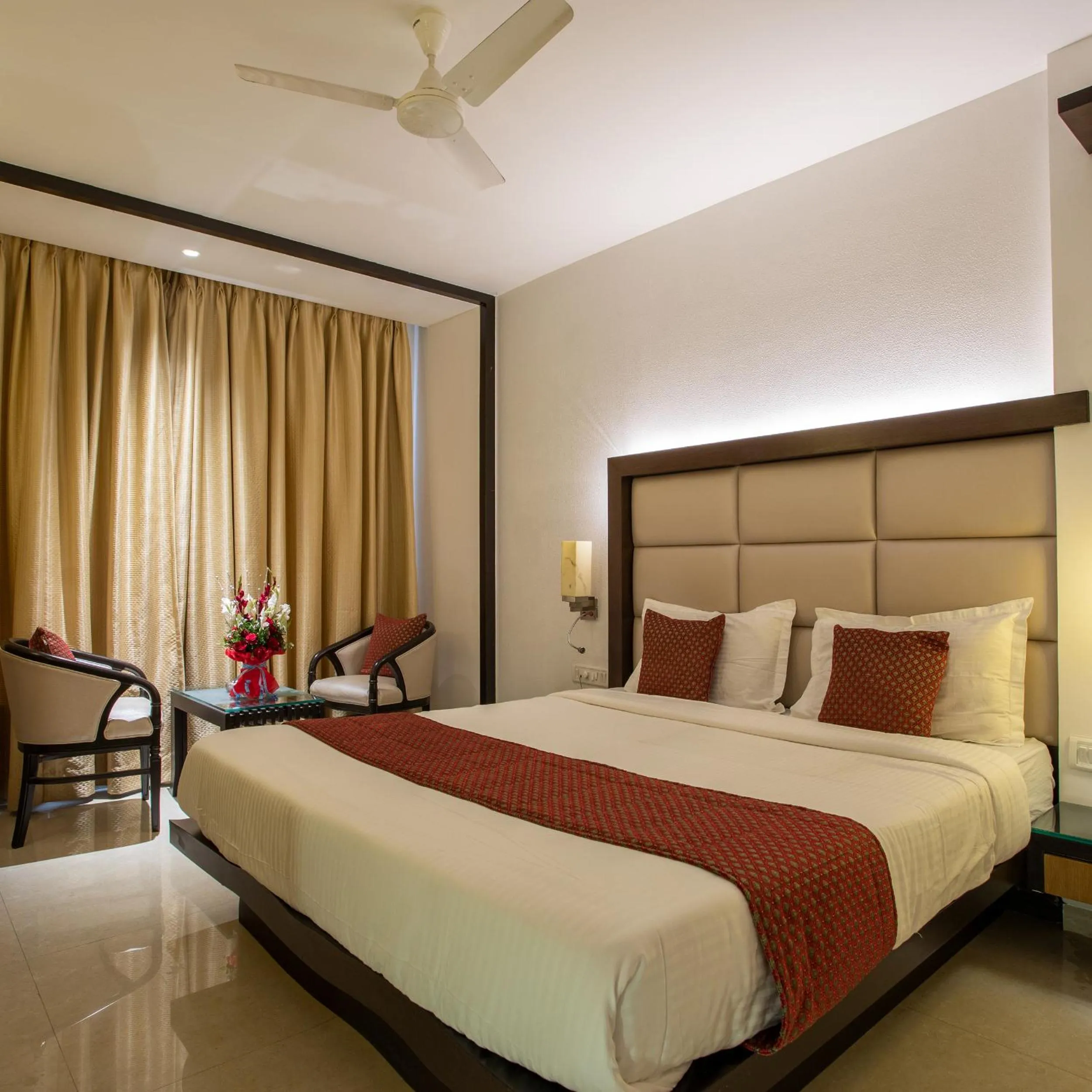 Photo of the whole room, Bed in Hotel Dwaraka Residency