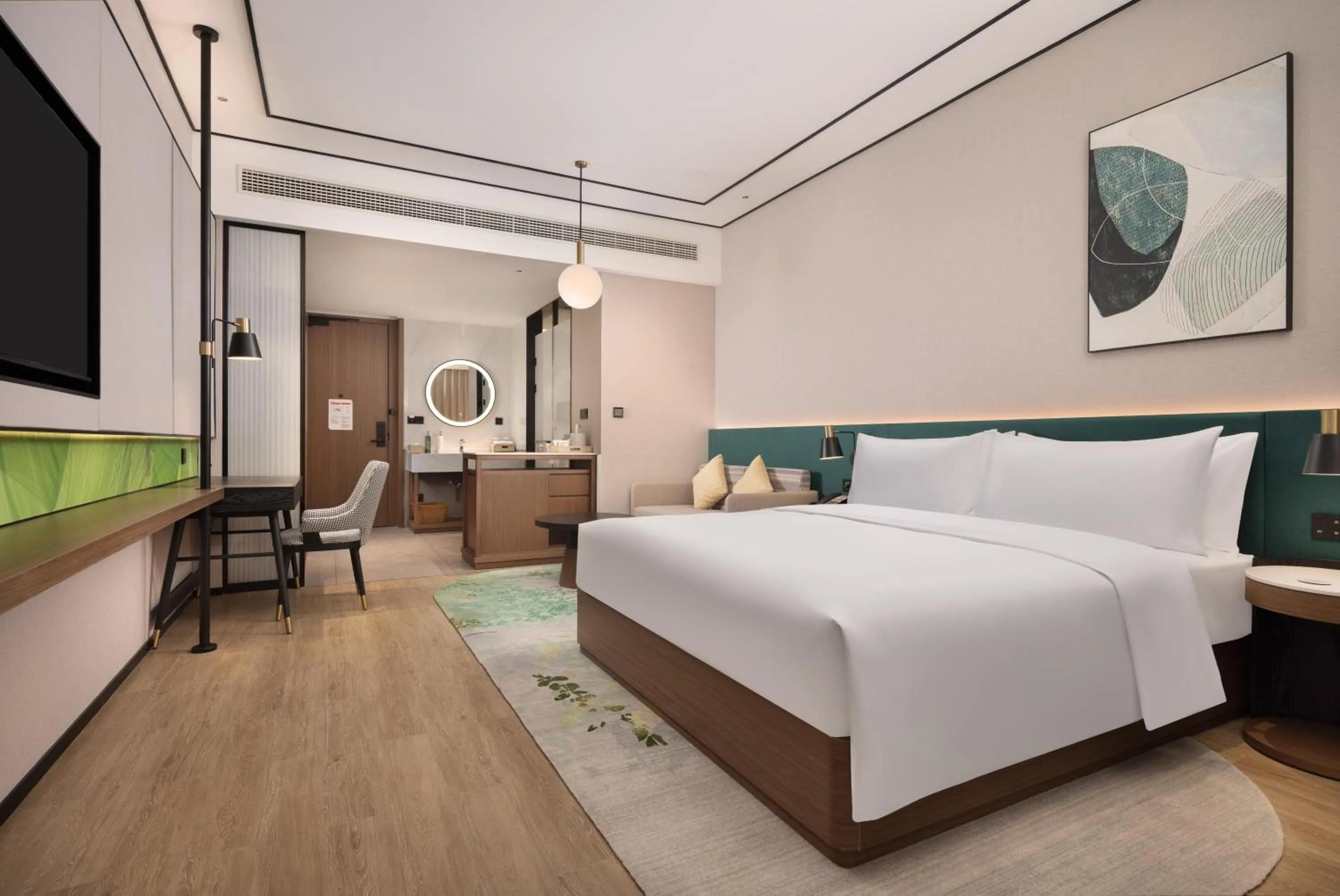 Bed in Hilton Garden Inn Hangzhou Grand Canal