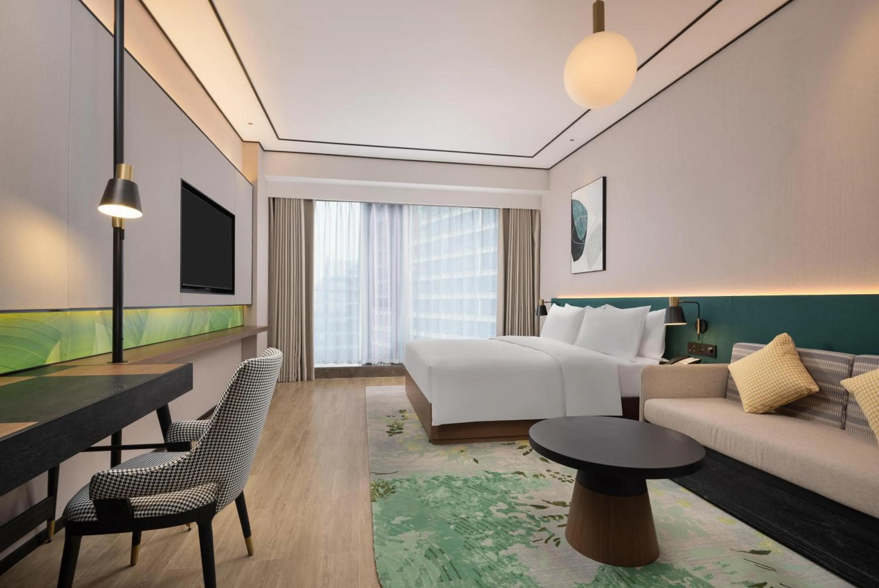 Bed in Hilton Garden Inn Hangzhou Grand Canal