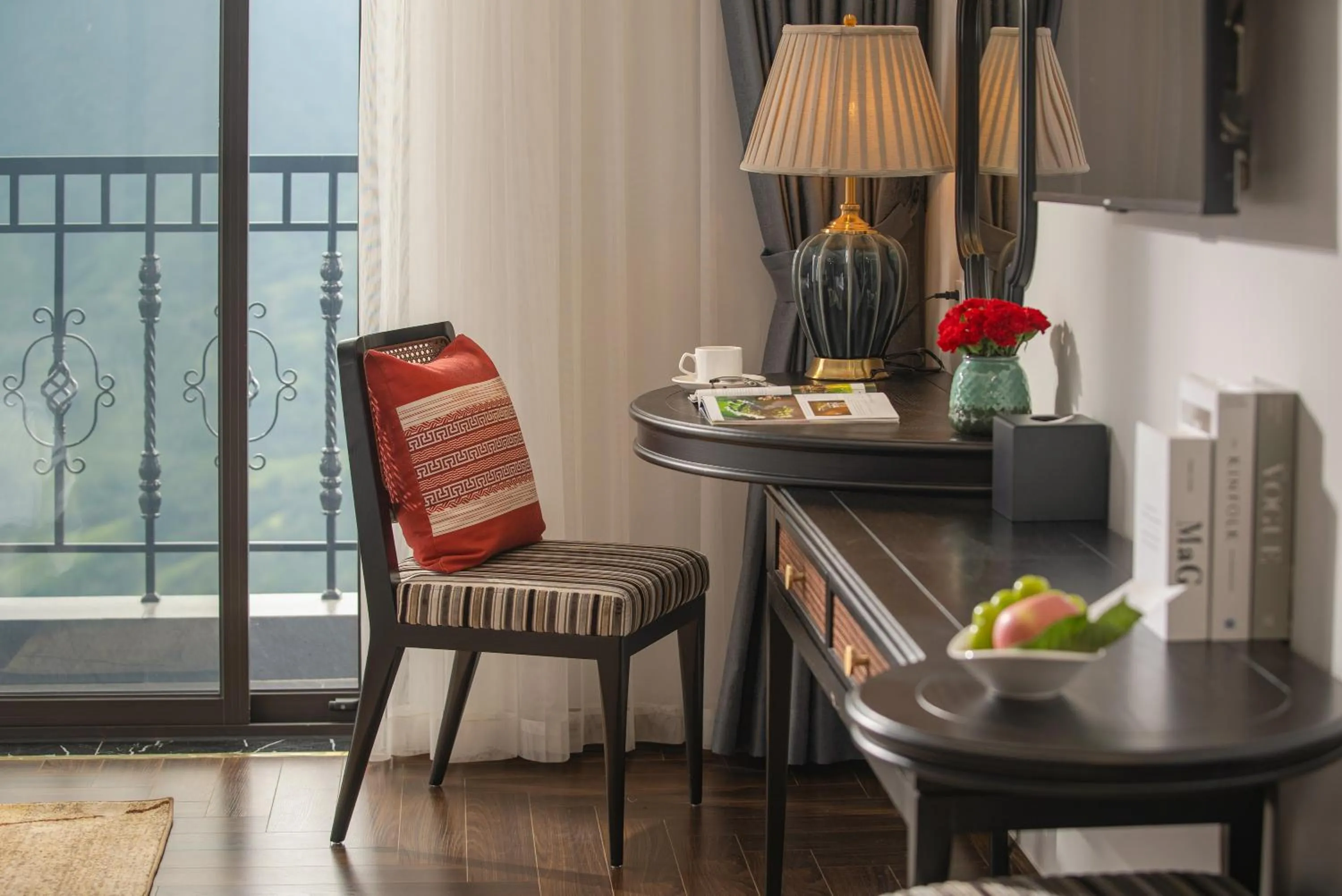 Decorative detail in DeLaMont Sapa Hotel - Hill Serenity Retreat