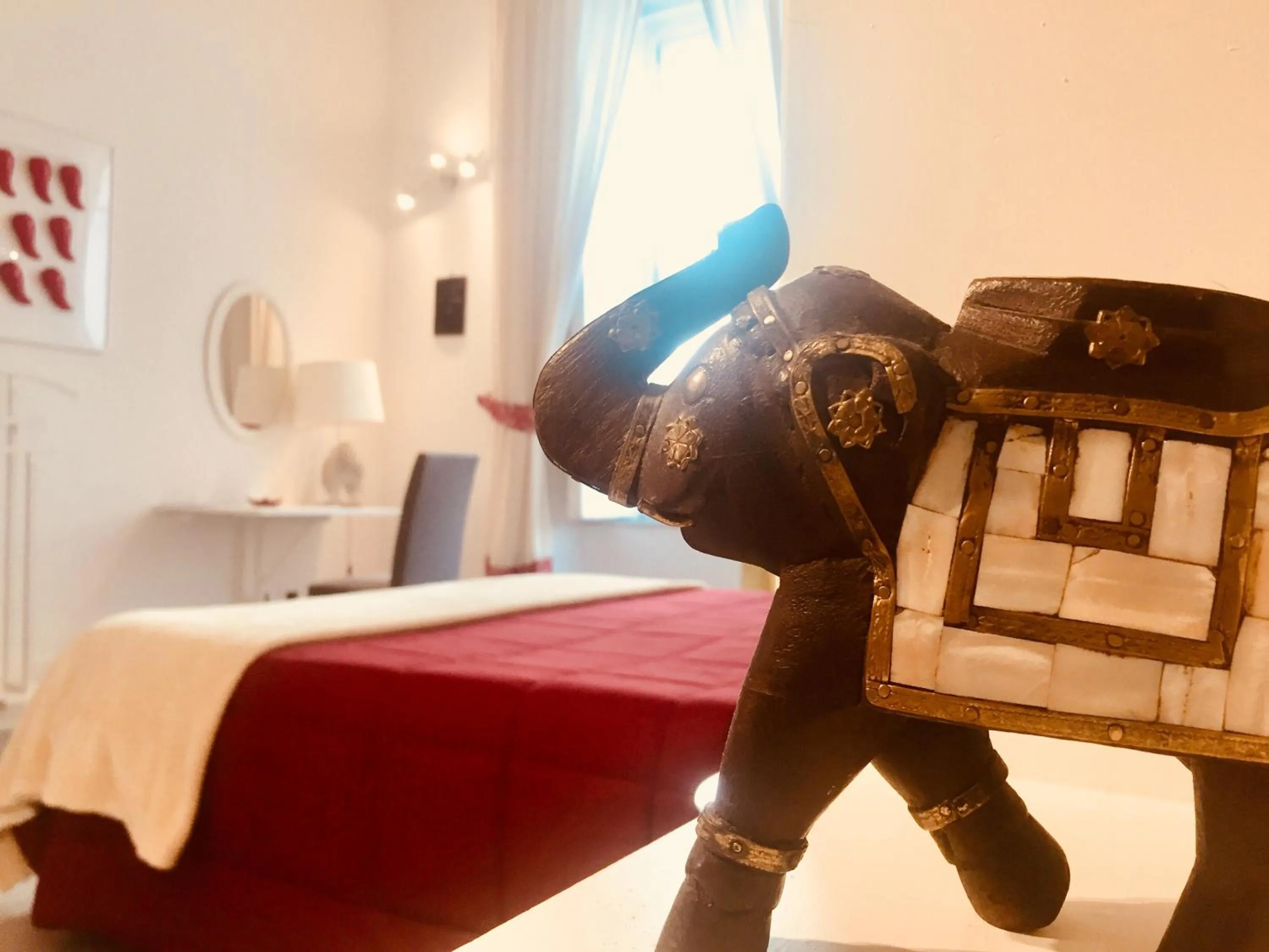 Decorative detail, Bed in B&B Neapolis Bellini