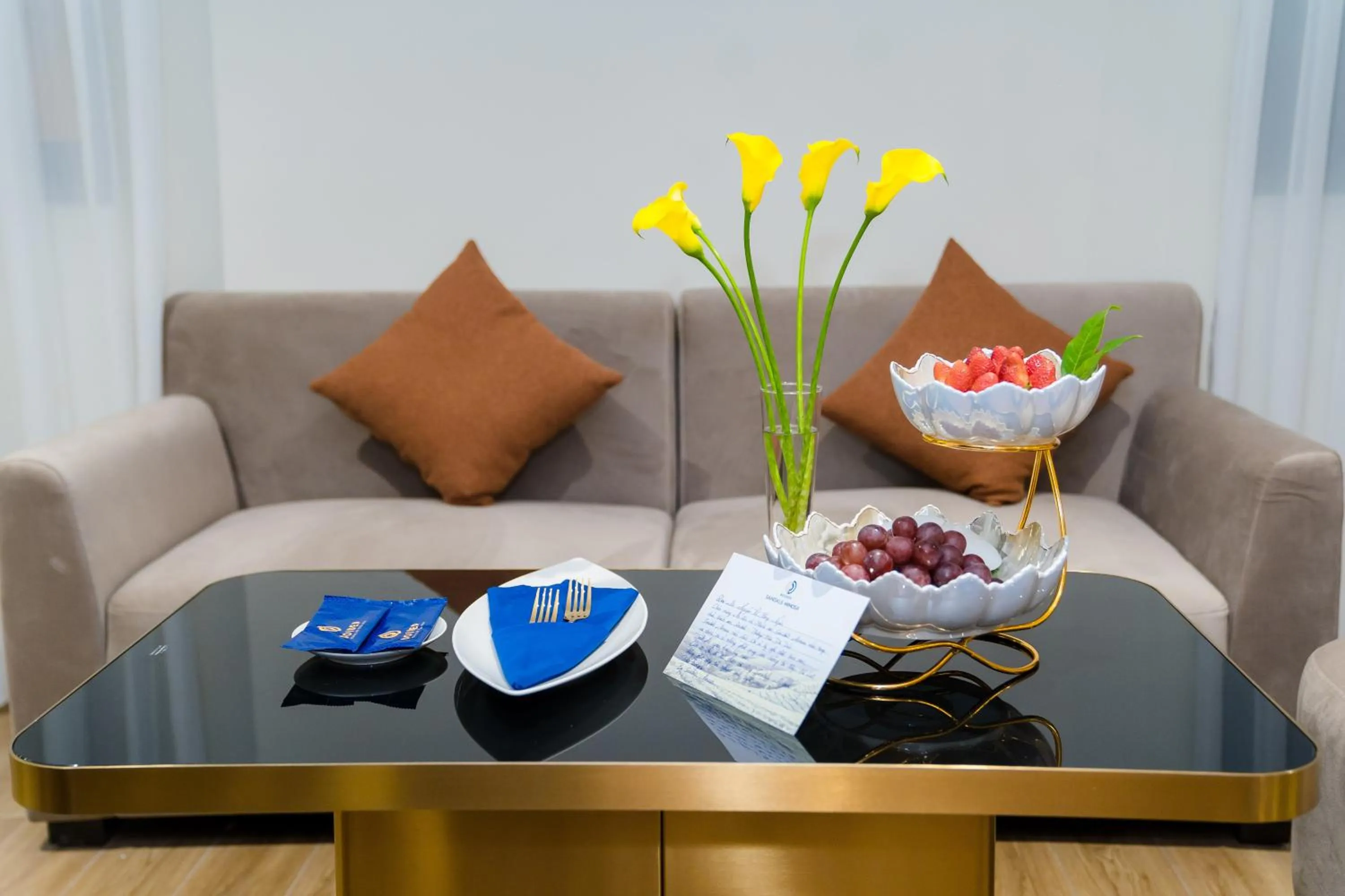 Living room in Sandals Mimosa