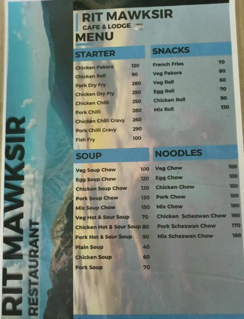 Food and drinks in Rit Mawksir Cafe Lodge And Campsite