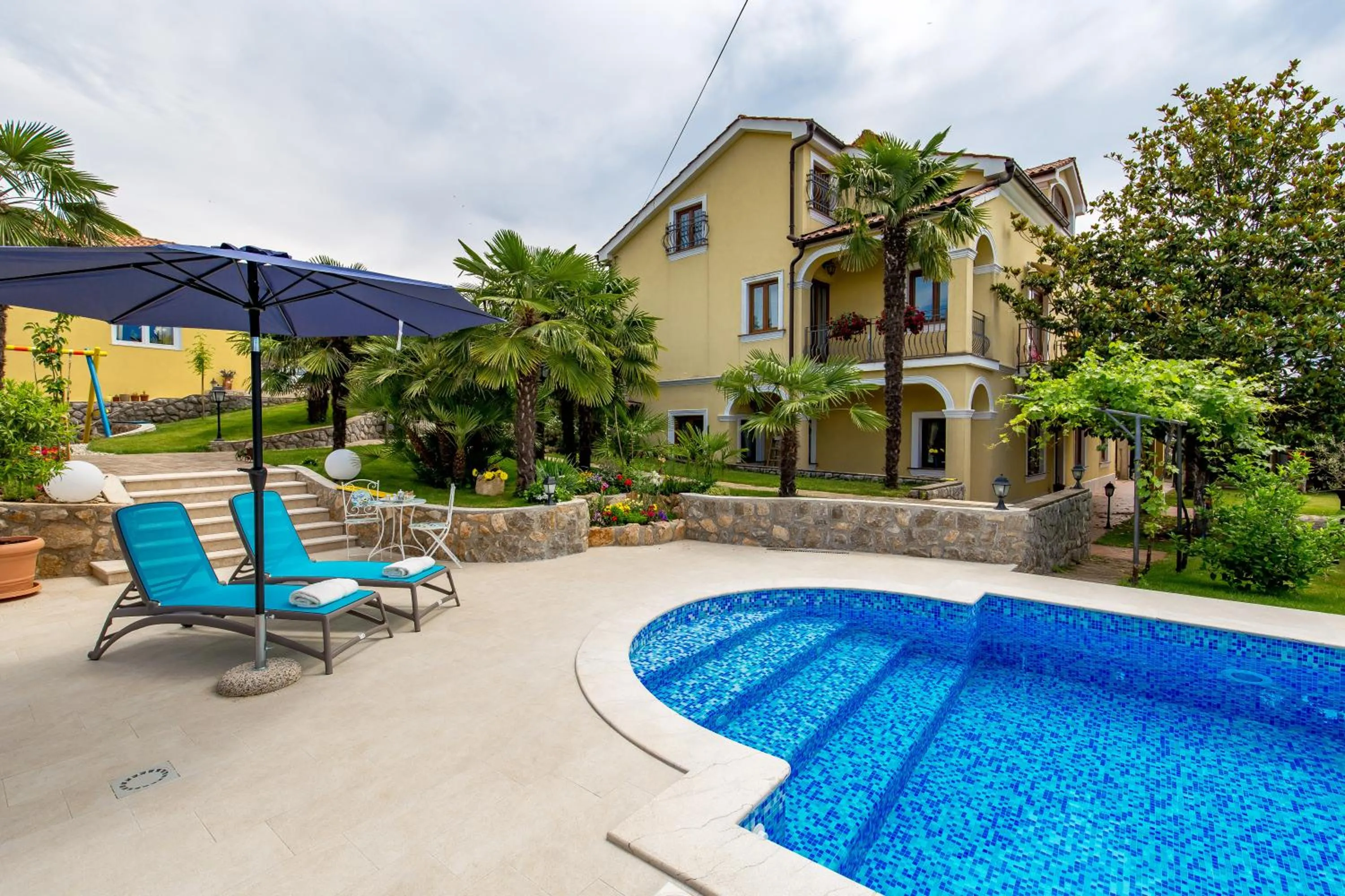 Pool view in Apartment Patricia Rijeka