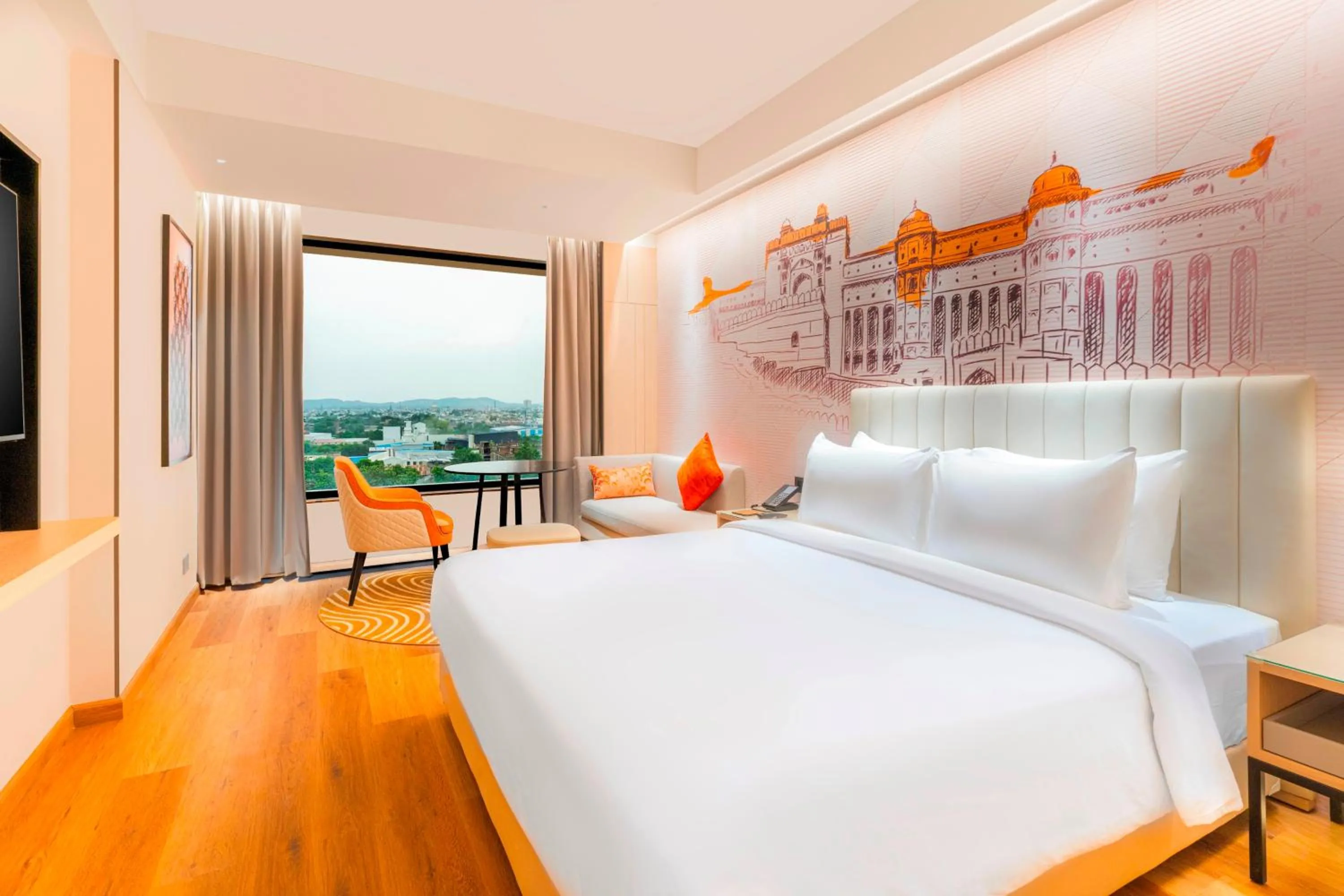 Bedroom, Bed in Sarovar Premiere Alwar